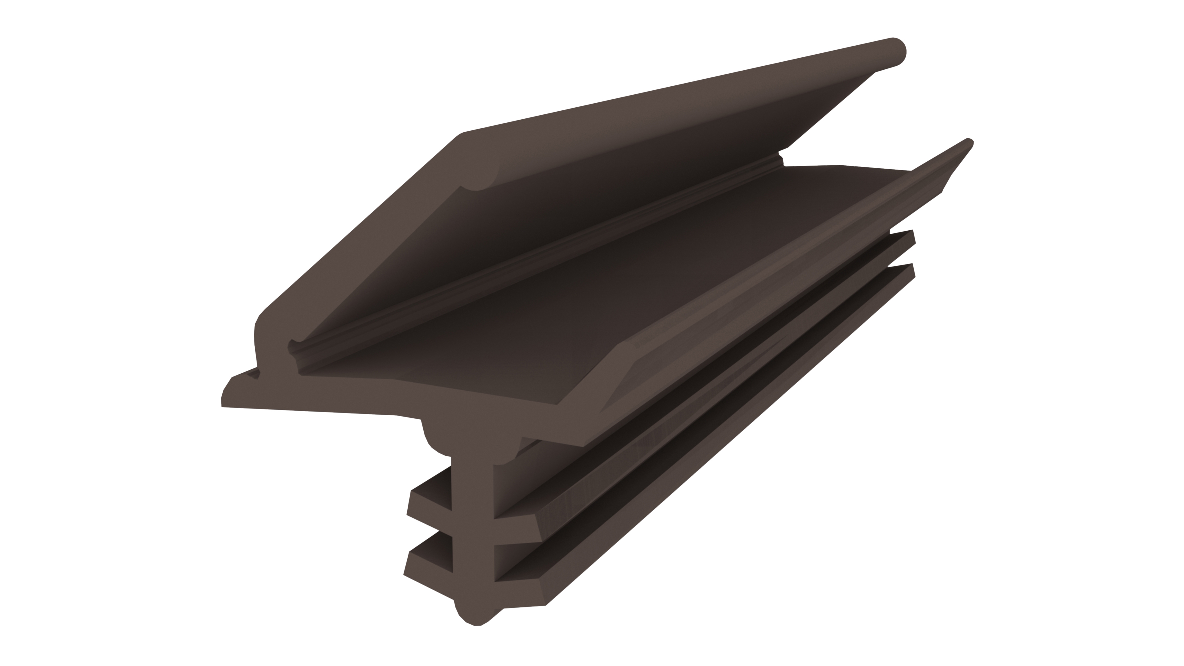 Уплотнитель для деревянных евроокон DEVENTER на раму, ширина паза 3 мм, ТЭП, темно-коричневый RAL 8014. Рис. 1 Уплотнитель для деревянных евроокон DEVENTER на раму, ширина паза 3 мм, ТЭП, темно-коричневый RAL 8014. Рис. 1