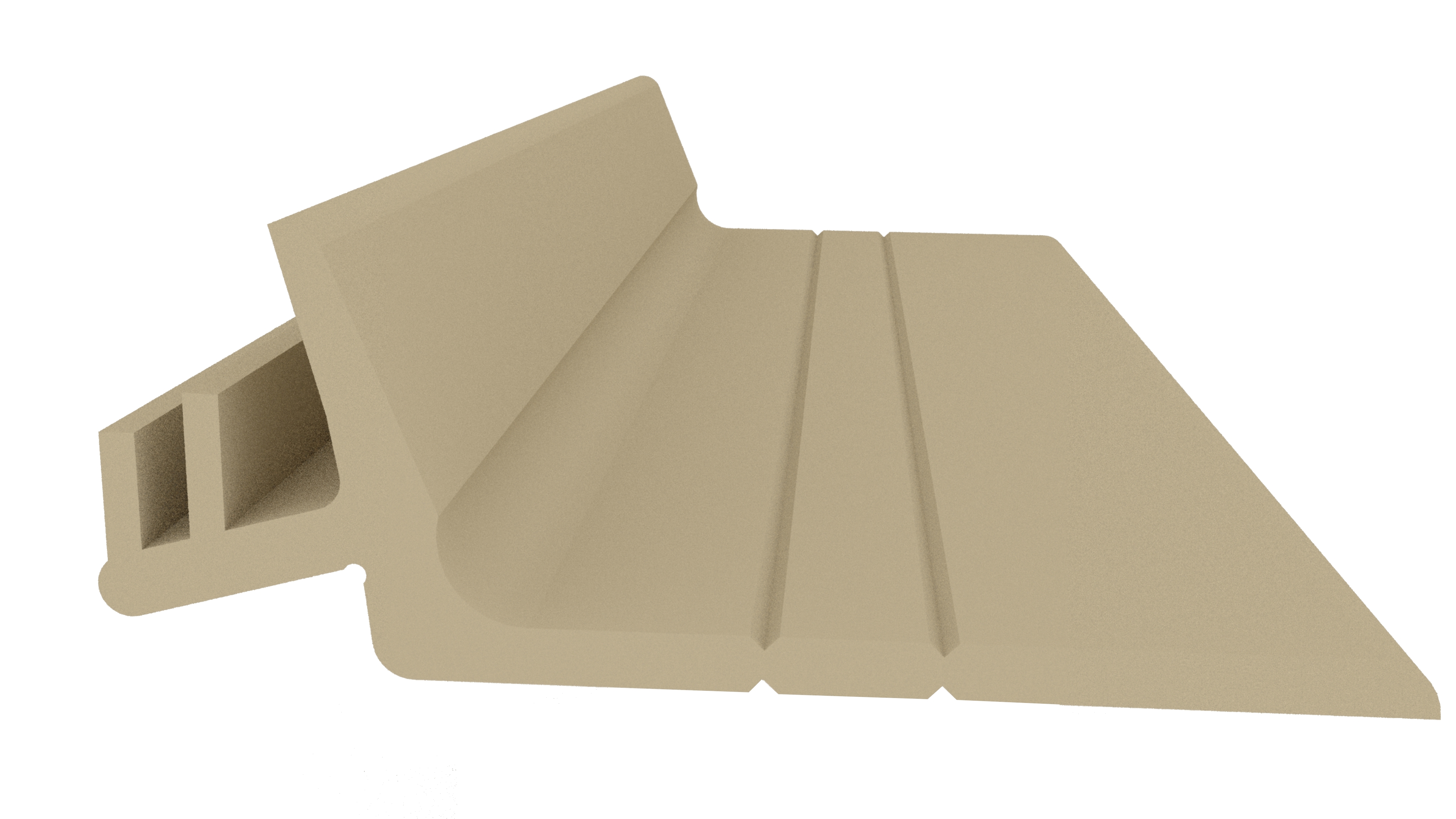 Уплотнитель для деревянных евроокон DEVENTER на штульповую створку, ширина паза 3 мм, ТЭП, бежевый RAL 1001. Рис. 1