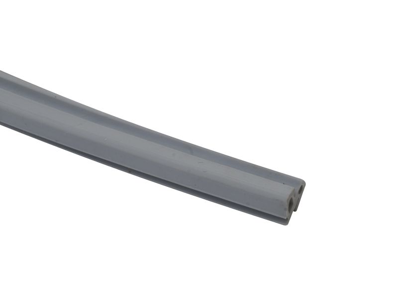 Уплотнитель совместим с профилем VEKA, (рама, стеклопакет), серый. Рис. 2