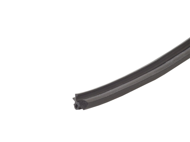 Уплотнитель для рамного профиля АЛЮСТАРТ, для зазора 4 мм, EPDM, черный. Рис. 1 Уплотнитель для рамного профиля АЛЮСТАРТ, для зазора 4 мм, EPDM, черный. Рис. 1