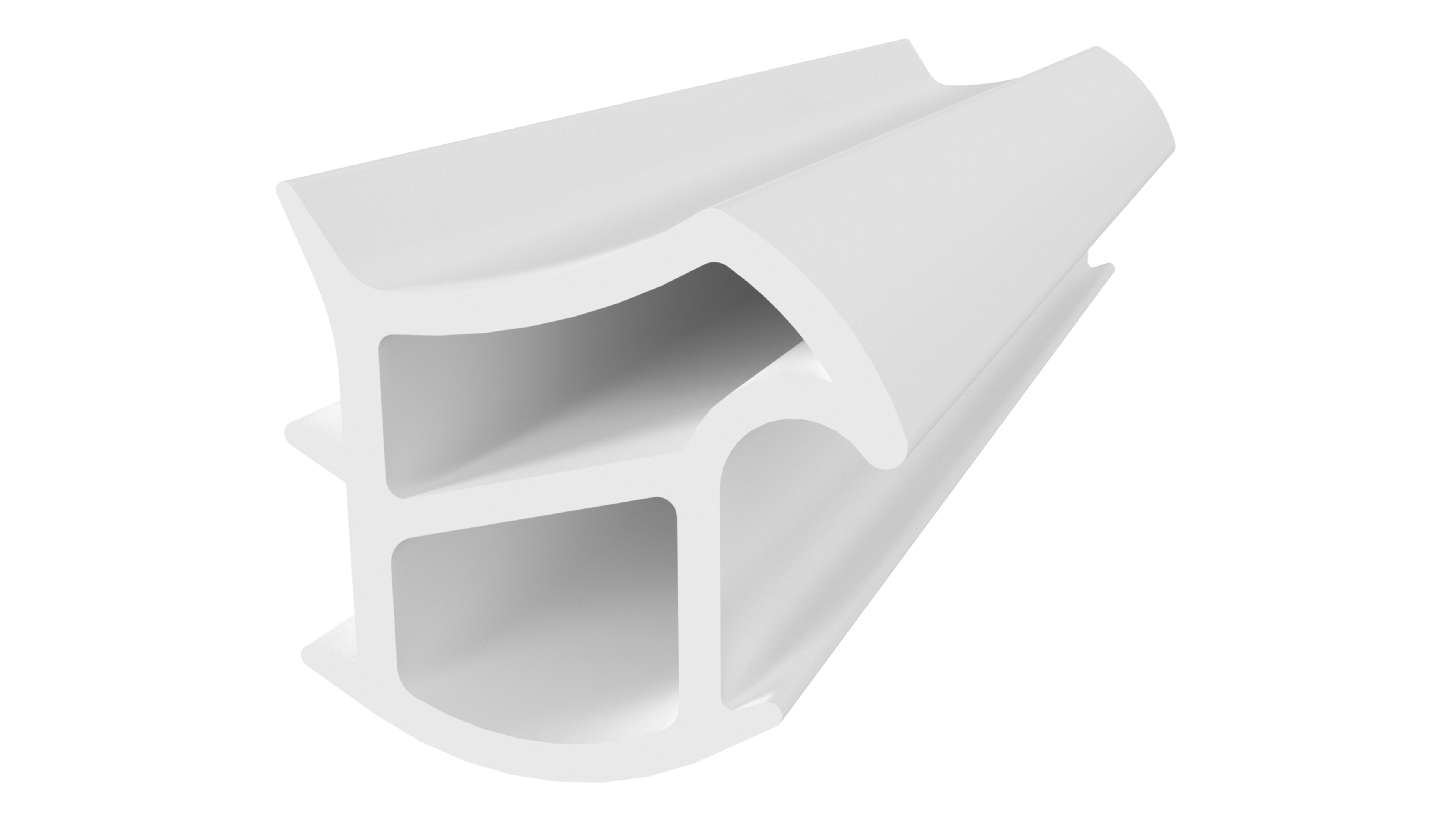 Уплотнитель для стальной коробки,  белый RAL9016. Рис. 1