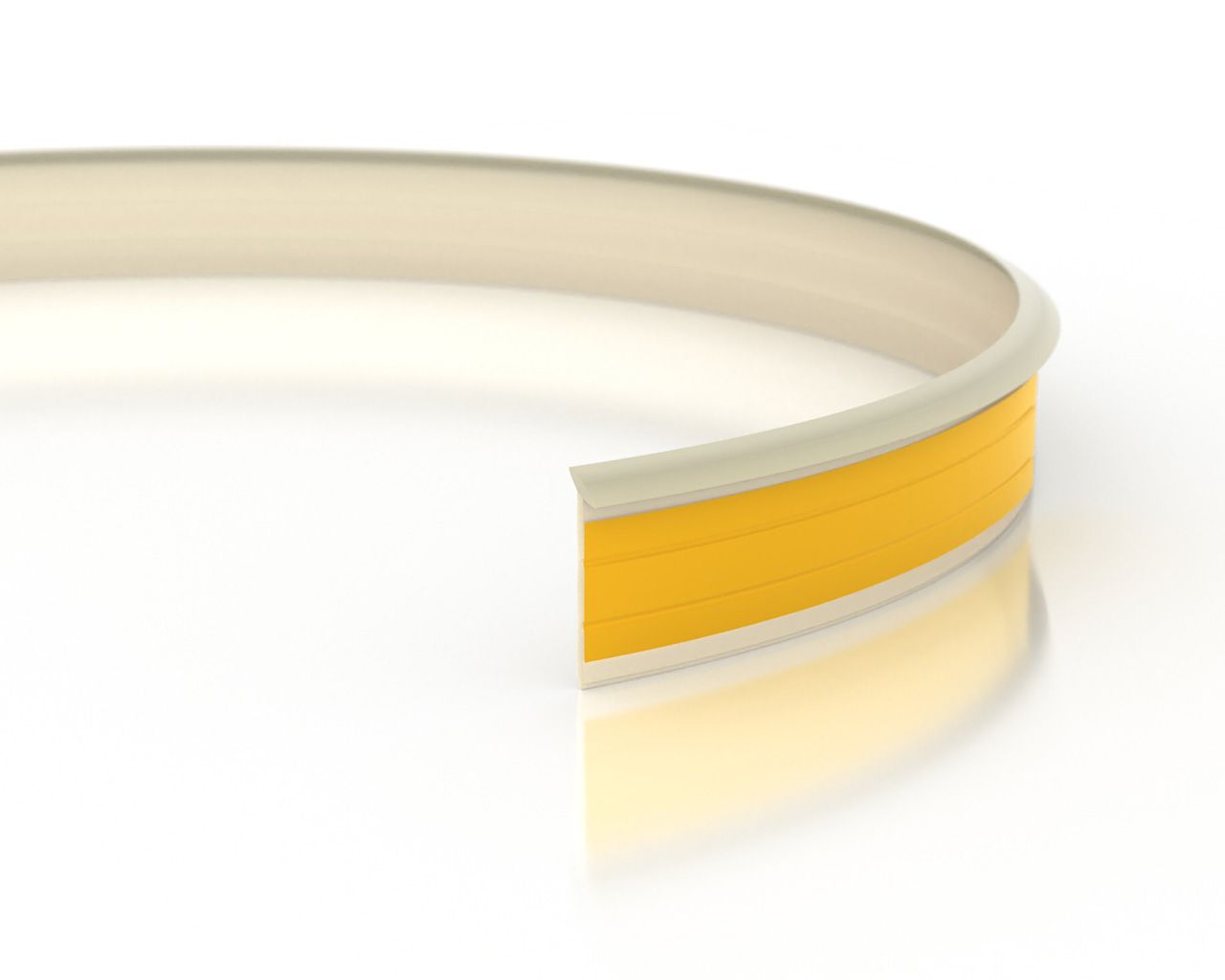 Уплотнитель для столешниц Clear Line 5 метров, бело-серый. Рис. 1 Уплотнитель для столешниц Clear Line 5 метров, бело-серый. Рис. 1