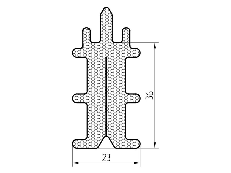 Уплотнитель фальца (2м) 36мм.. Рис. 1