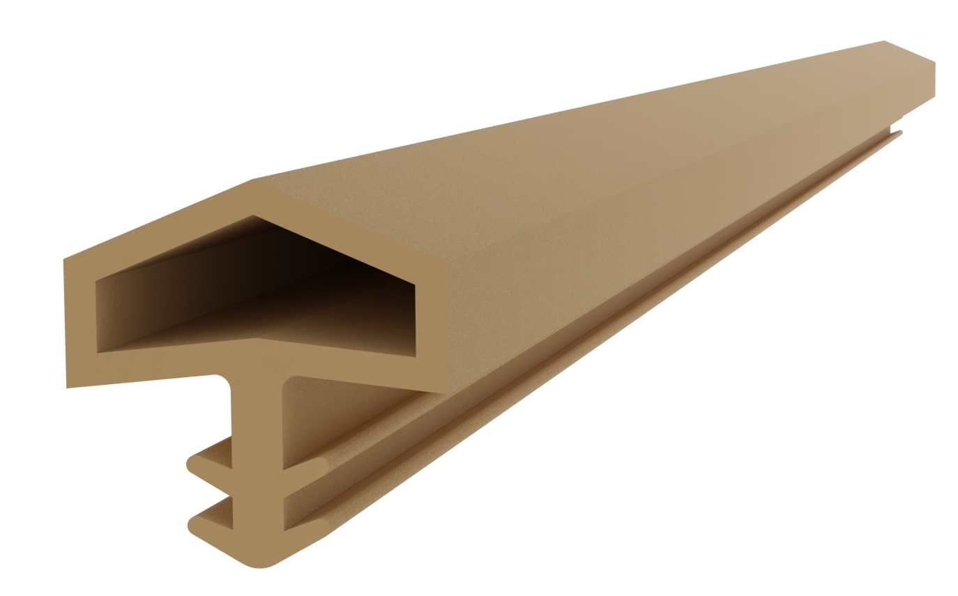 Уплотнитель контурный для межкомнатных дверей DEVENTER, ПВХ, бежевый RAL 1001. Рис. 1