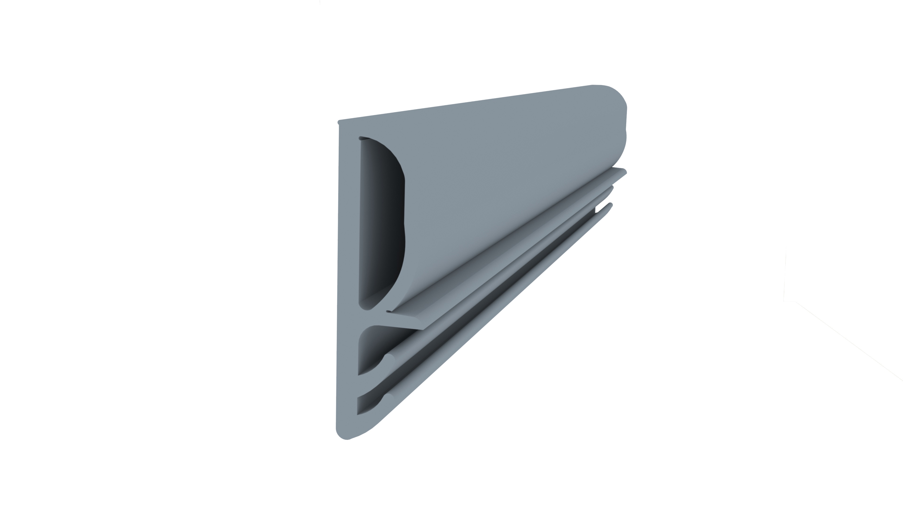 Уплотнитель контурный для межкомнатных дверей DEVENTER, ПВХ, серый RAL 7040. Рис. 1 Уплотнитель контурный для межкомнатных дверей DEVENTER, ПВХ, серый RAL 7040. Рис. 1