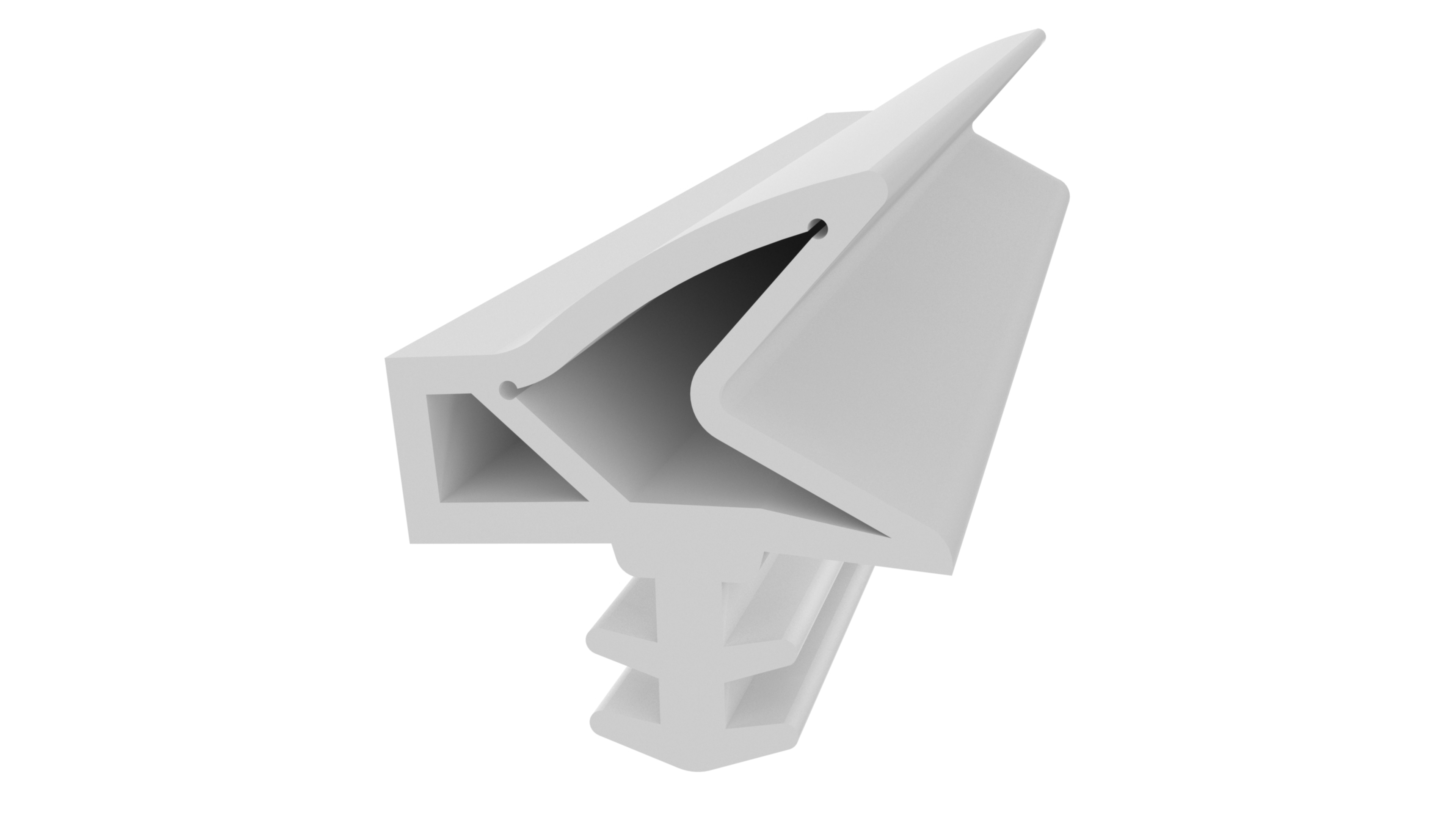 Уплотнитель контурный для межкомнатных дверей DEVENTER, ТЭП, белый RAL 9016. Рис. 1 Уплотнитель контурный для межкомнатных дверей DEVENTER, ТЭП, белый RAL 9016. Рис. 1