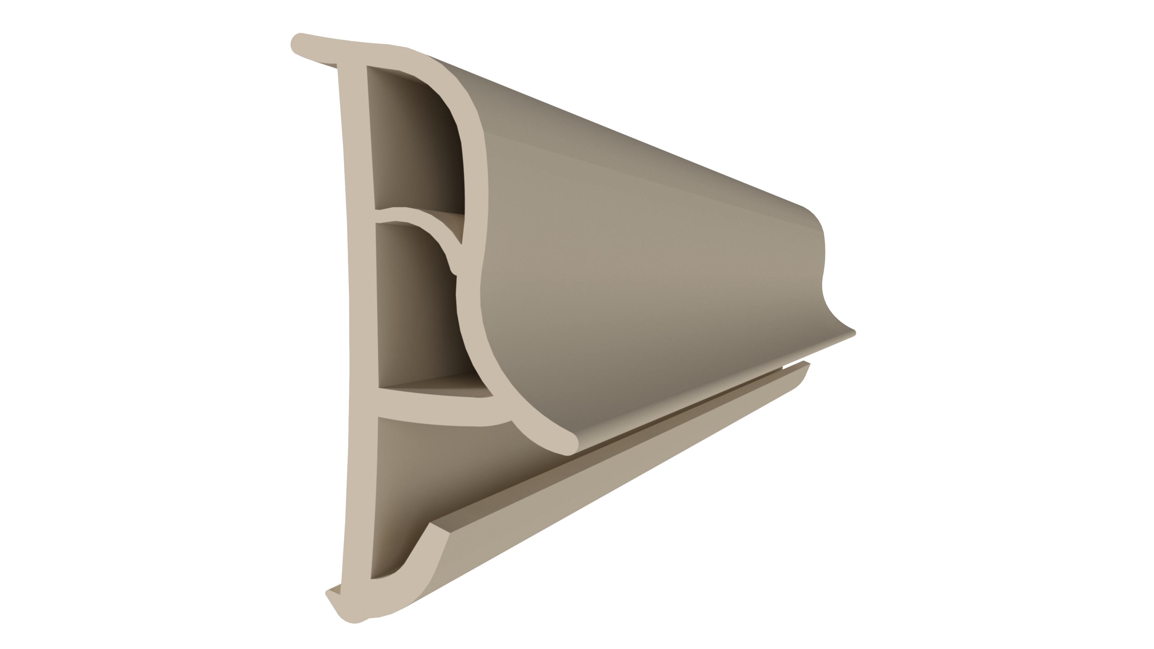 Уплотнитель контурный для межкомнатных дверей DEVENTER, ТЭП, бежевый. Рис. 1 Уплотнитель контурный для межкомнатных дверей DEVENTER, ТЭП, бежевый. Рис. 1