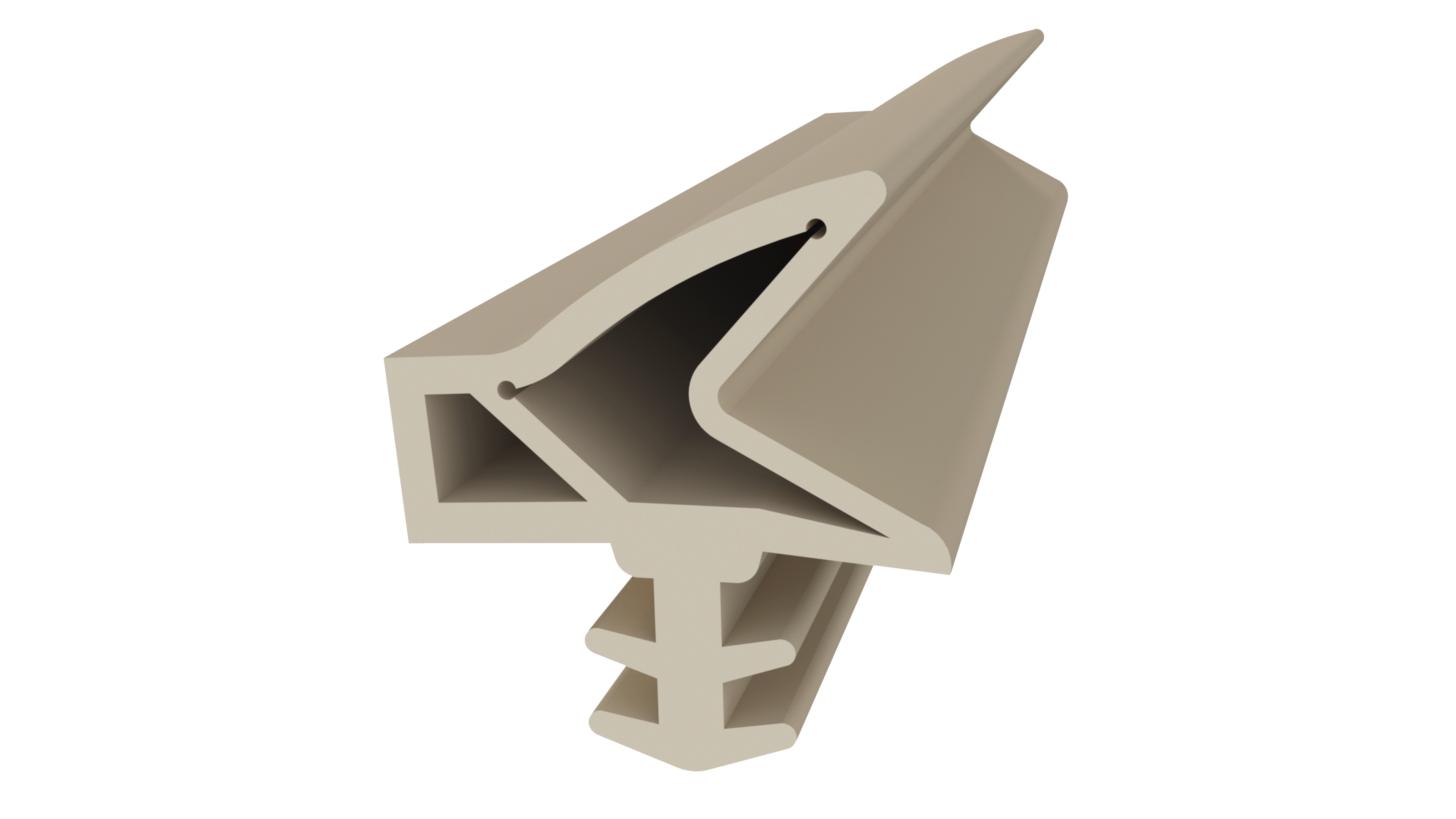 Уплотнитель контурный для межкомнатных дверей DEVENTER, ТЭП, бежевый RAL 1001. Рис. 1 Уплотнитель контурный для межкомнатных дверей DEVENTER, ТЭП, бежевый RAL 1001. Рис. 1