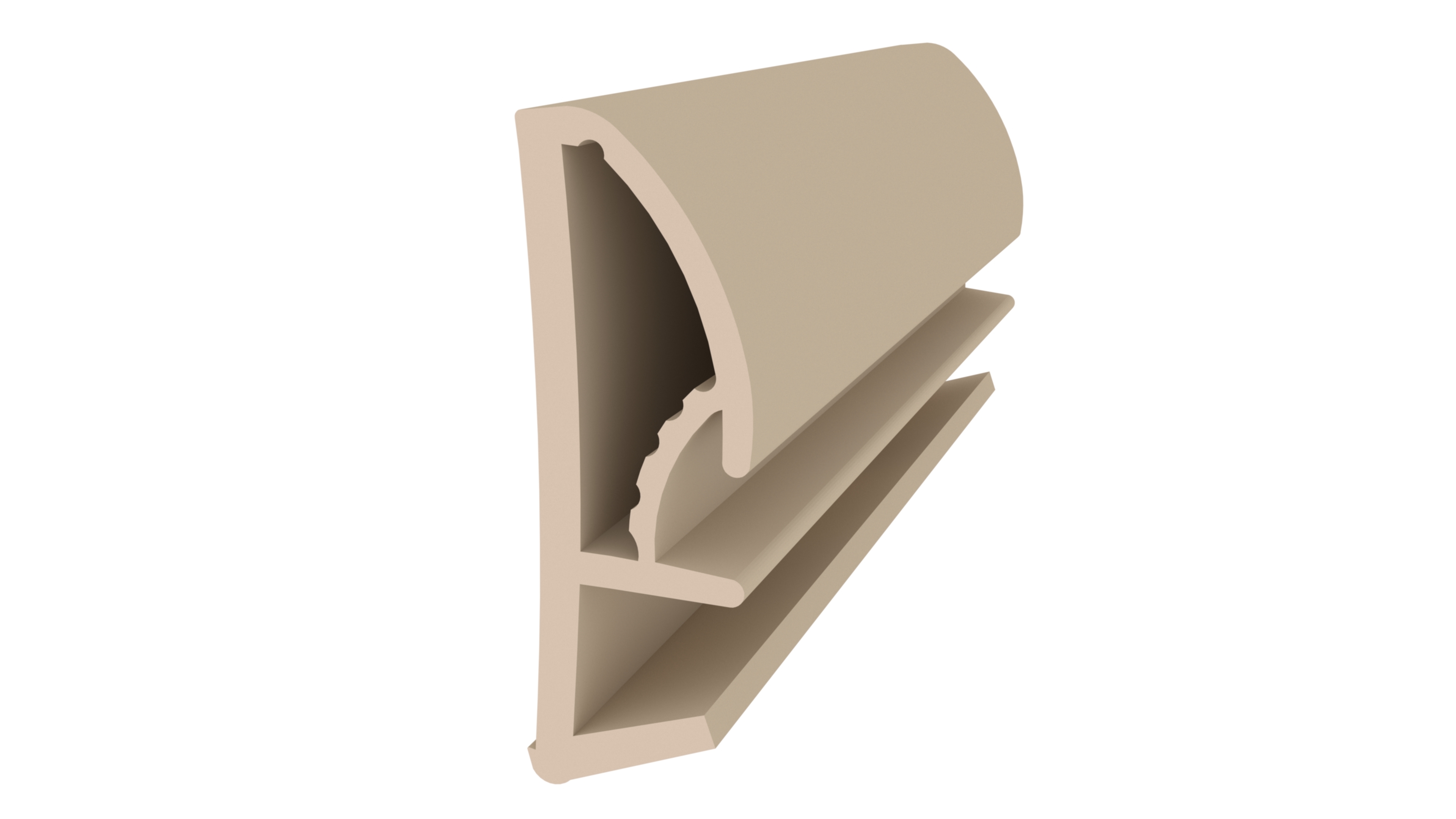 Уплотнитель контурный для межкомнатных дверей DEVENTER, ТЭП, бежевый RAL 1001. Рис. 1 Уплотнитель контурный для межкомнатных дверей DEVENTER, ТЭП, бежевый RAL 1001. Рис. 1