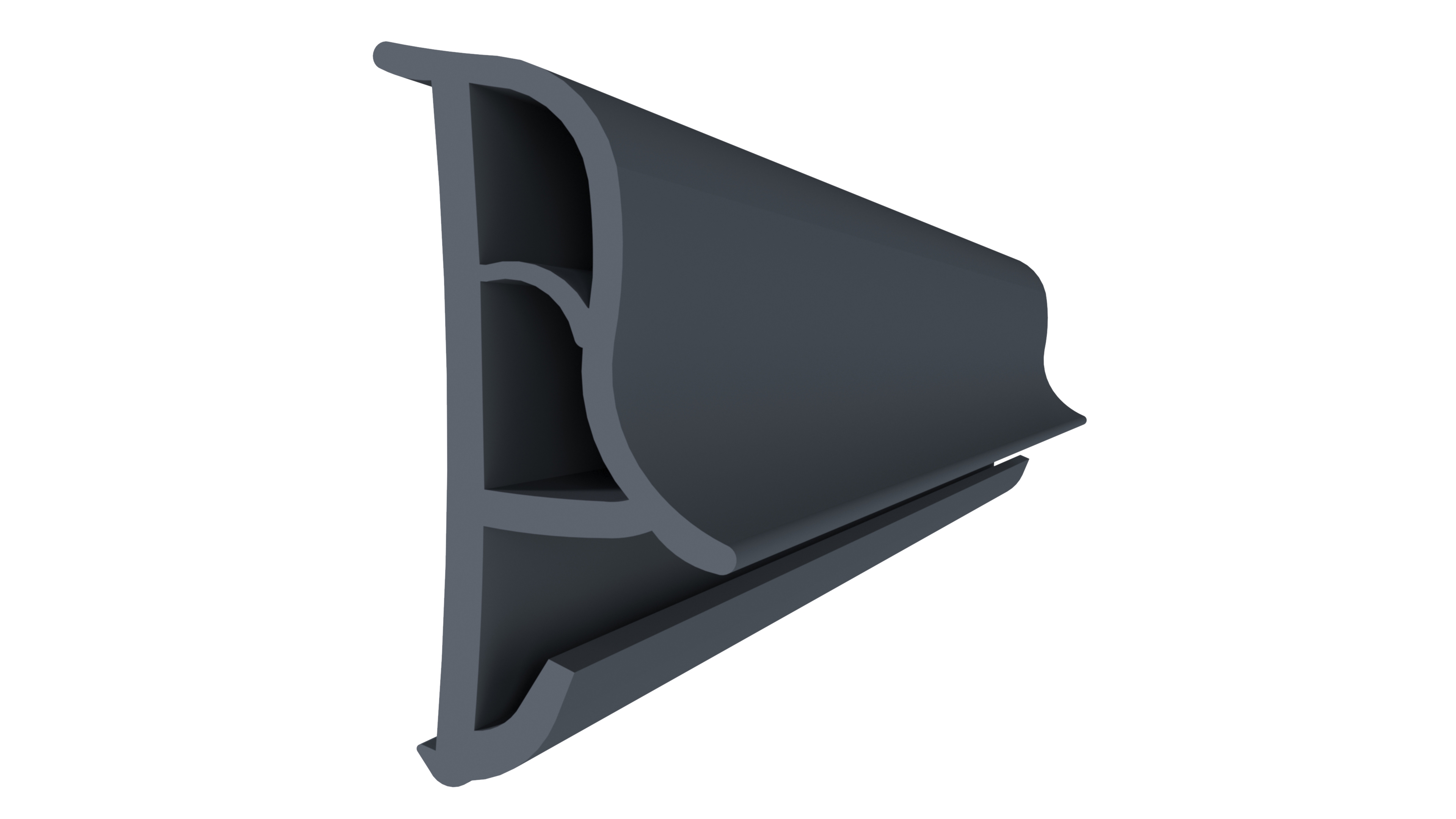 Уплотнитель контурный для межкомнатных дверей DEVENTER, ТЭП, графитовый серый RAL7024. Рис. 1 Уплотнитель контурный для межкомнатных дверей DEVENTER, ТЭП, графитовый серый RAL7024. Рис. 1