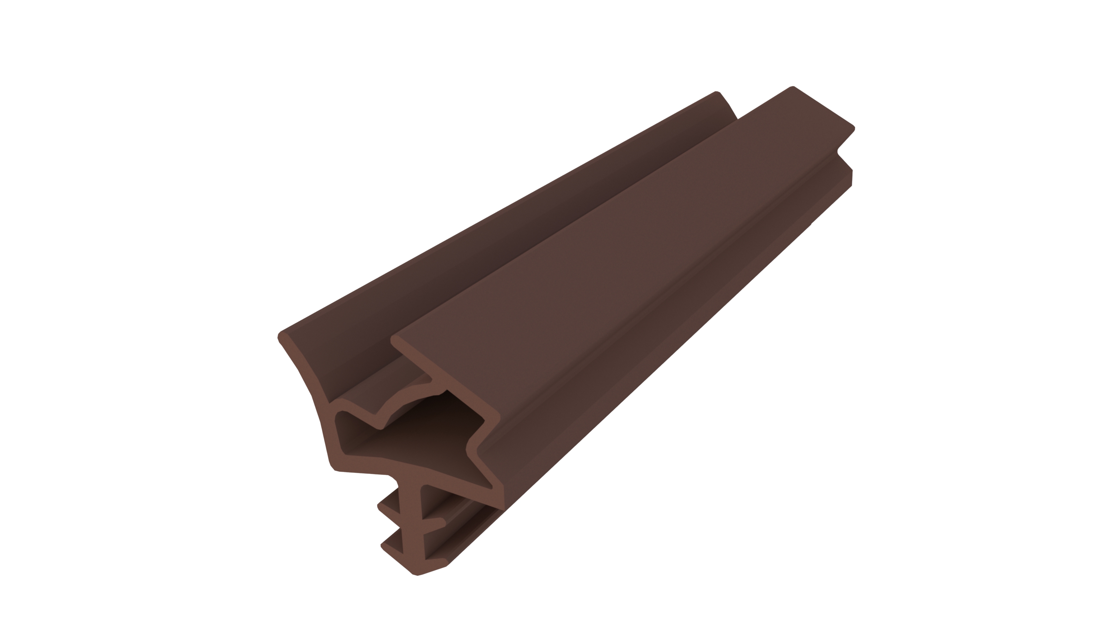 Уплотнитель контурный для межкомнатных дверей DEVENTER, ТЭП, коричневый RAL 8002. Рис. 1 Уплотнитель контурный для межкомнатных дверей DEVENTER, ТЭП, коричневый RAL 8002. Рис. 1