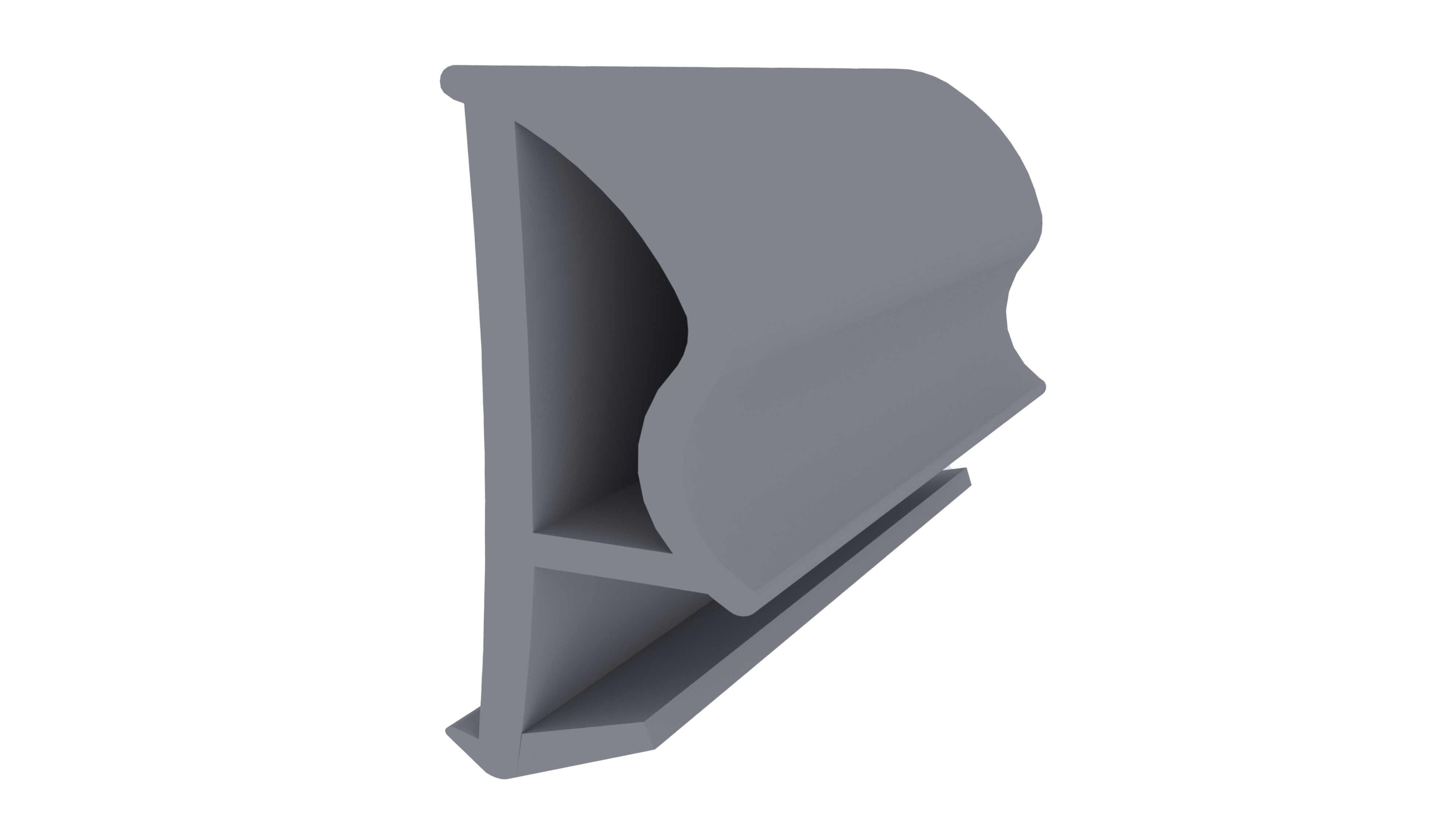 Уплотнитель контурный для межкомнатных дверей DEVENTER, ТЭП, серый RAL 7040. Рис. 1