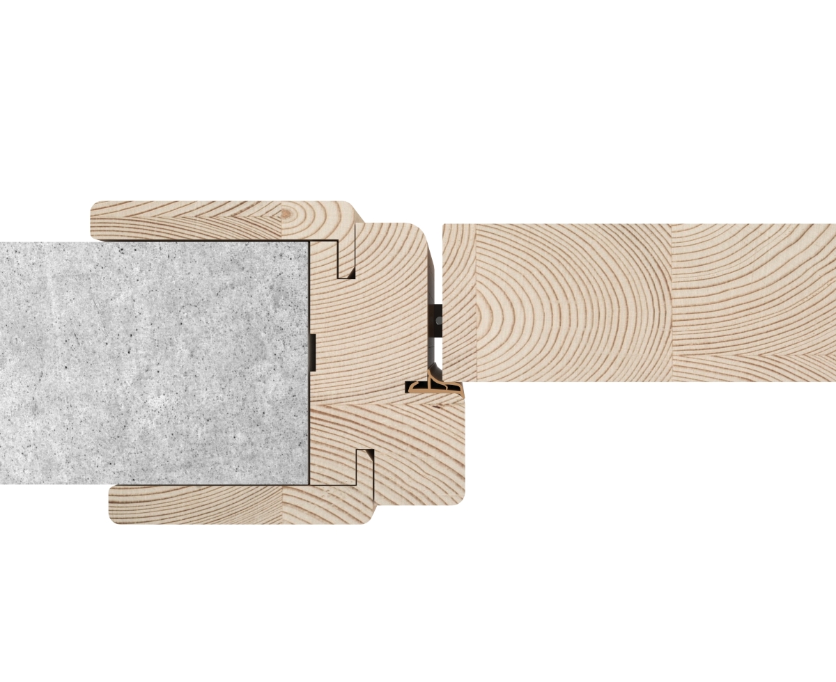 Уплотнитель контурный для межкомнатных дверей DEVENTER, ТЭП, серый шелк RAL 7044. Рис. 2