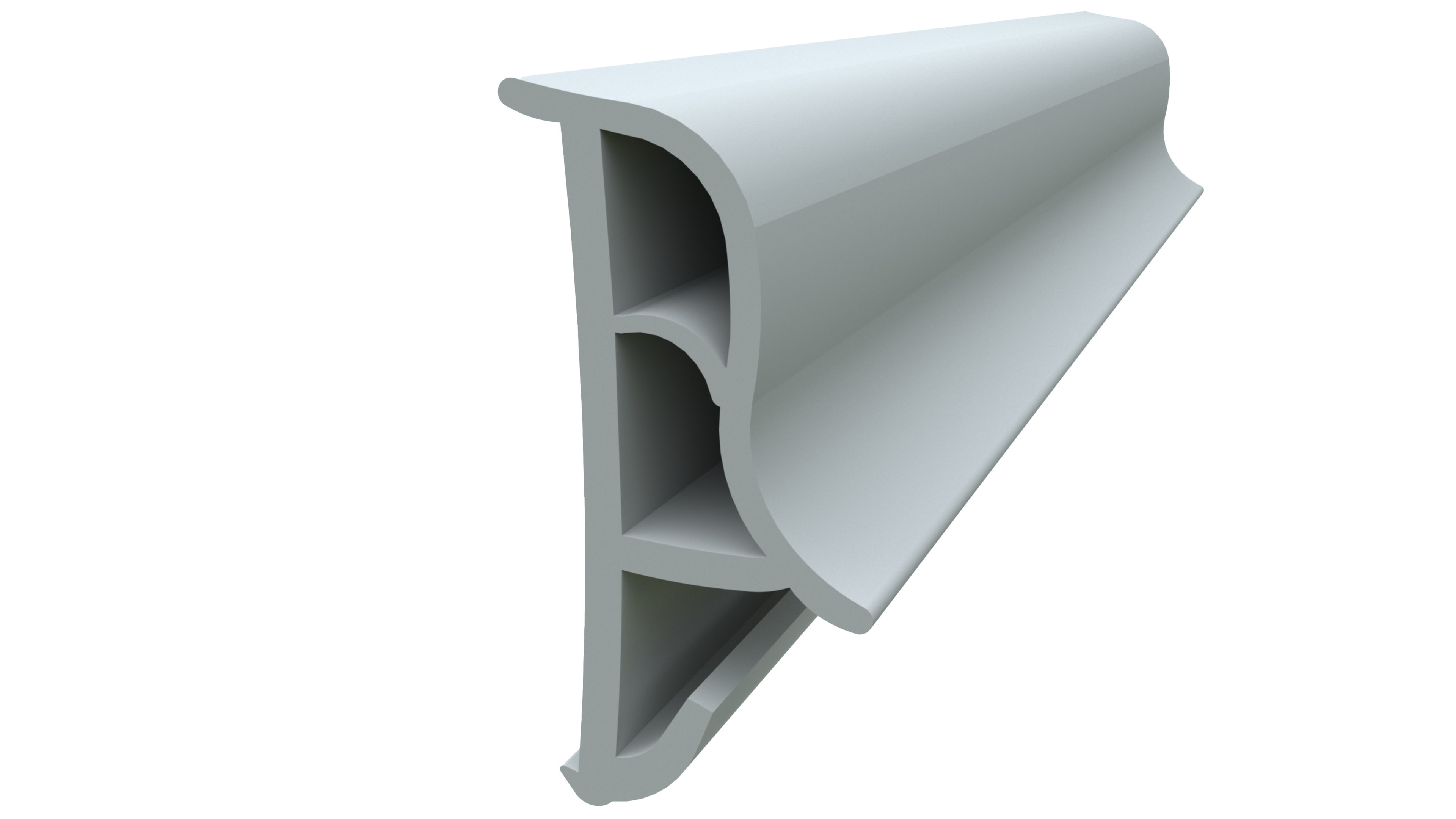 Уплотнитель контурный для межкомнатных дверей DEVENTER, ТЭП, серый шелк RAL 7044. Рис. 1 Уплотнитель контурный для межкомнатных дверей DEVENTER, ТЭП, серый шелк RAL 7044. Рис. 1