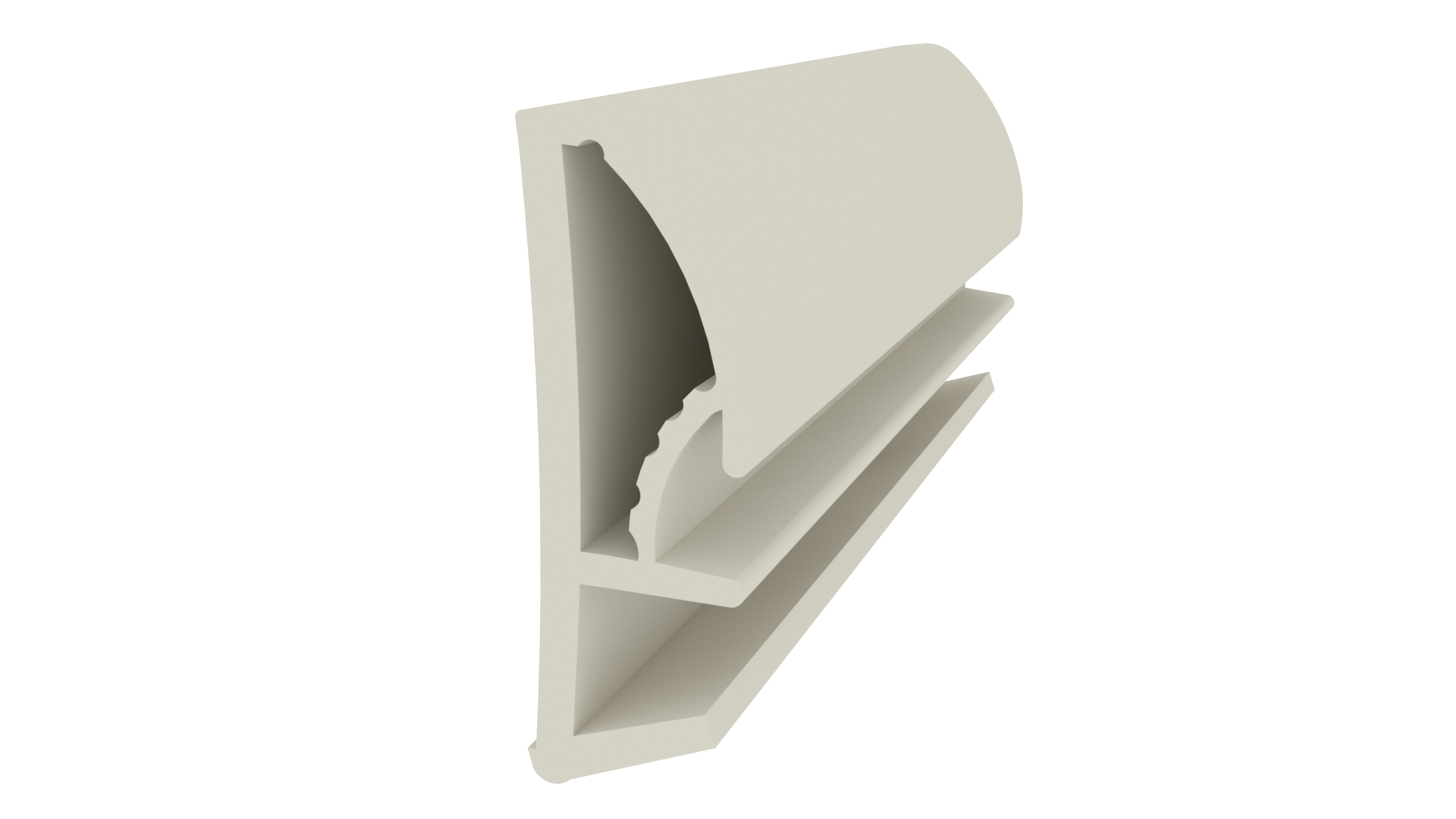 Уплотнитель контурный для межкомнатных дверей DEVENTER, ТЭП, жемчужно белый. Рис. 1 Уплотнитель контурный для межкомнатных дверей DEVENTER, ТЭП, жемчужно белый. Рис. 1