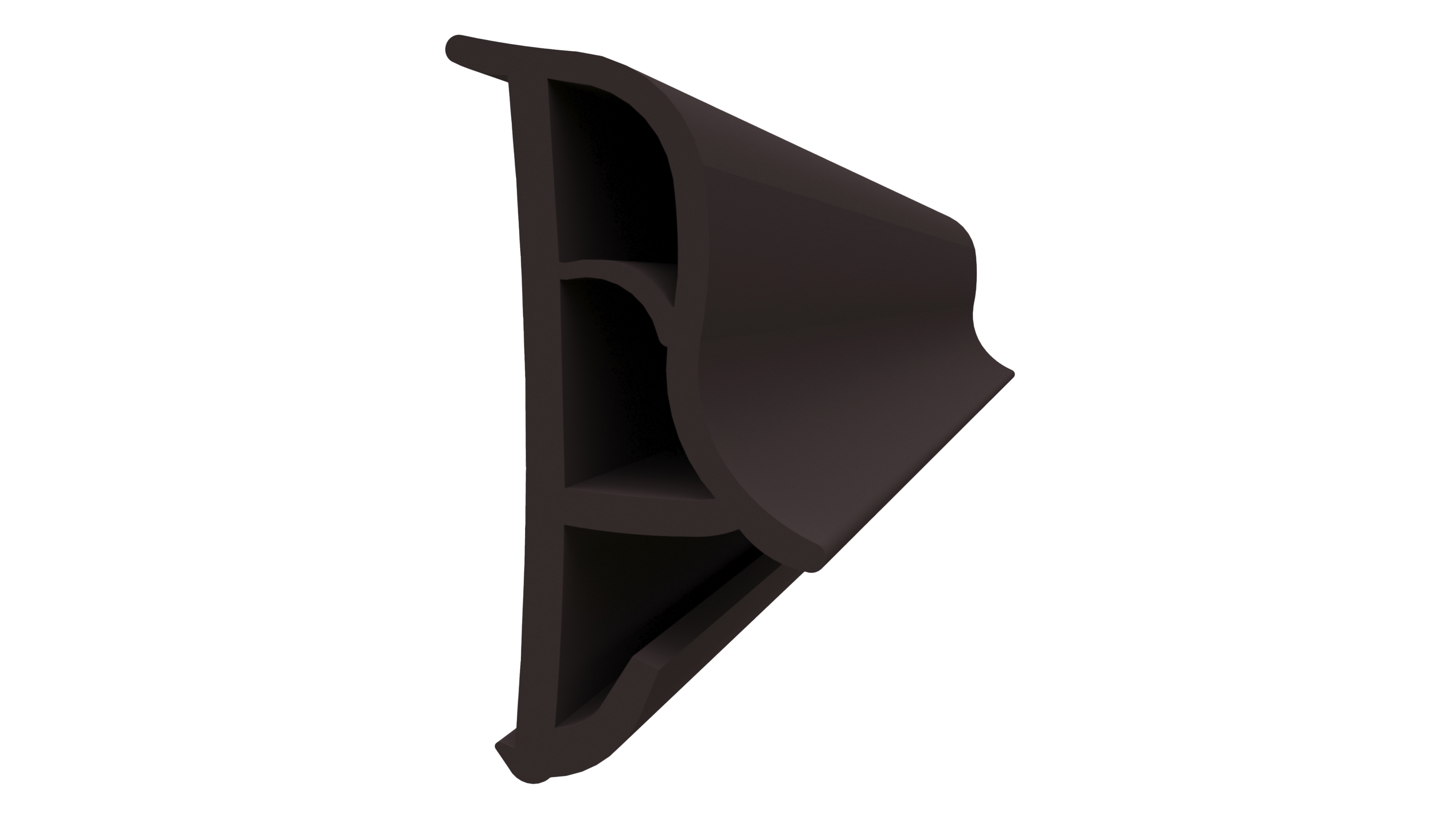 Уплотнитель контурный для межкомнатных дверей DEVENTER, ТЭП,темный шоколад. Рис. 1