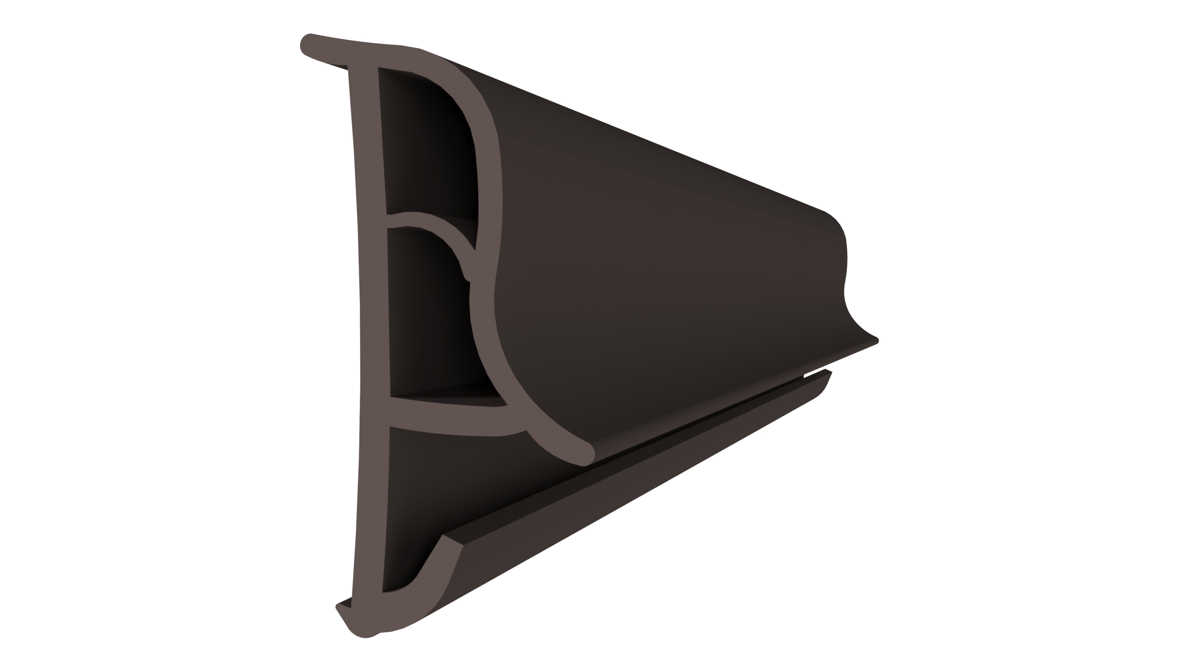 Уплотнитель контурный для межкомнатных дверей DEVENTER, ТЭП,темно-коричневый. Рис. 1 Уплотнитель контурный для межкомнатных дверей DEVENTER, ТЭП,темно-коричневый. Рис. 1