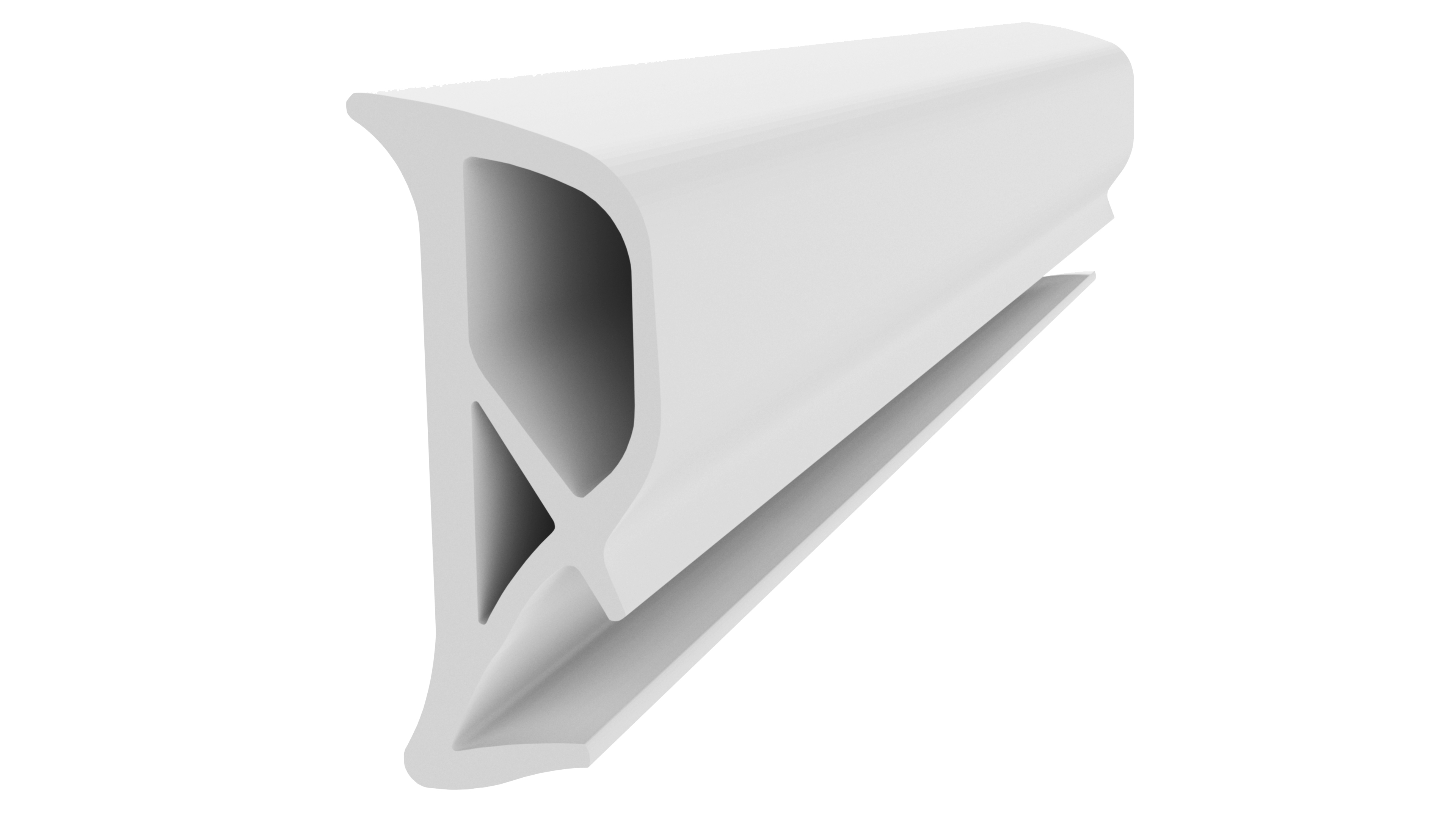 Уплотнитель контурный для межкомнатных дверей ELEMENTIS, ТЭП, белый. Рис. 1