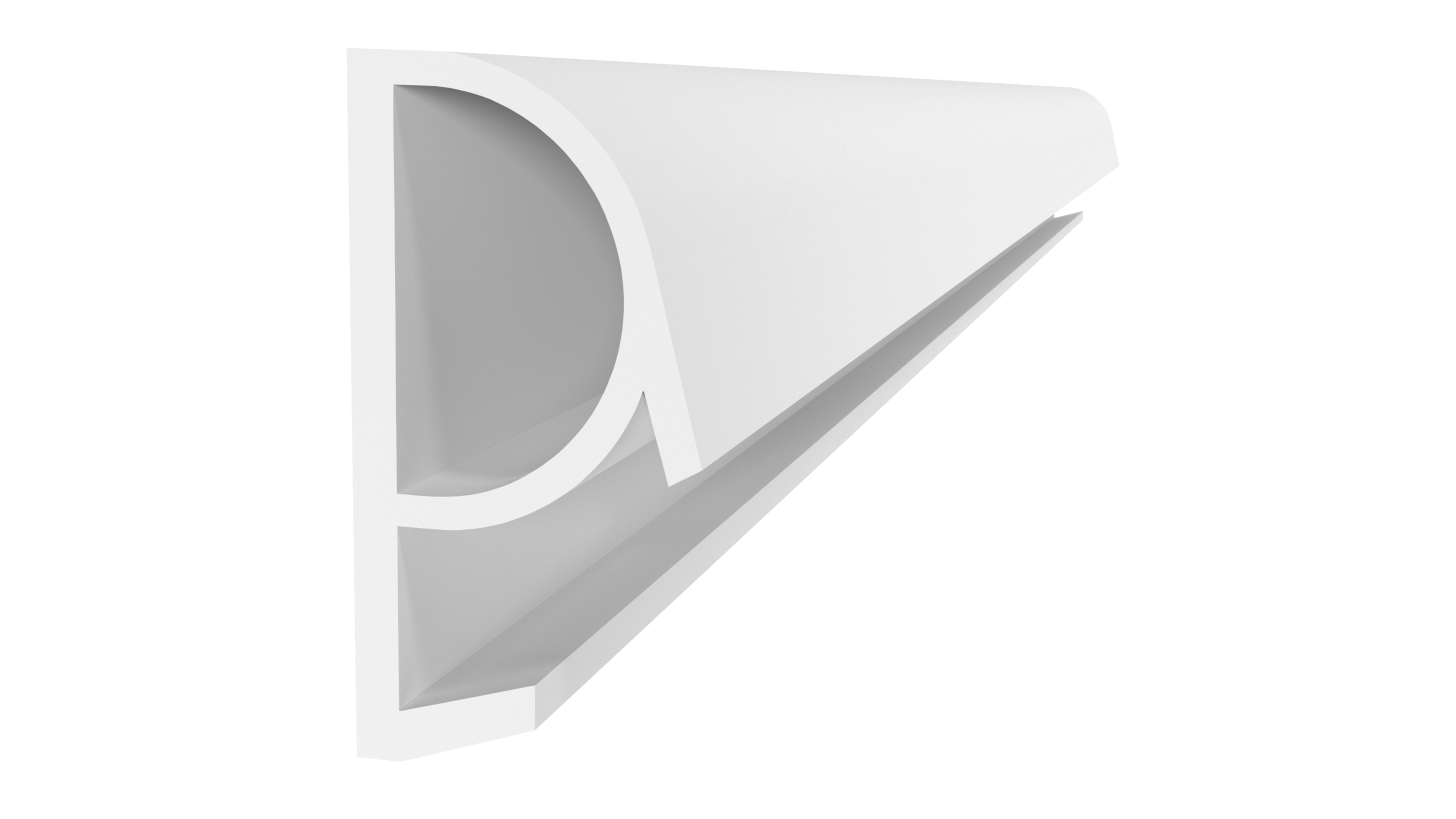 Уплотнитель контурный для межкомнатных дверей ELEMENTIS, ТЭП, белый. Рис. 1 Уплотнитель контурный для межкомнатных дверей ELEMENTIS, ТЭП, белый. Рис. 1