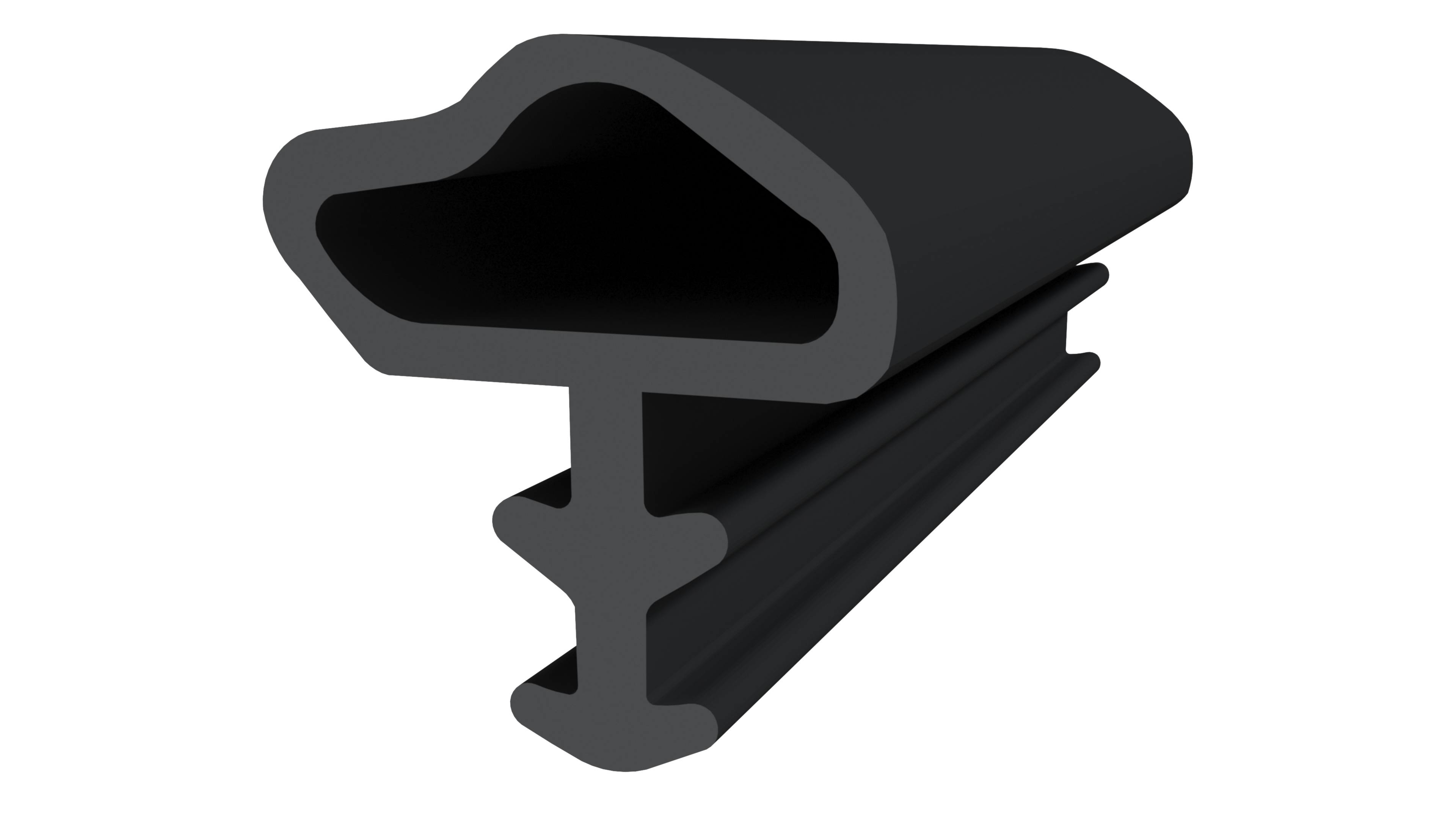 Уплотнитель контурный для межкомнатных дверей ELEMENTIS, ТЭП, черный. Рис. 1 Уплотнитель контурный для межкомнатных дверей ELEMENTIS, ТЭП, черный. Рис. 1