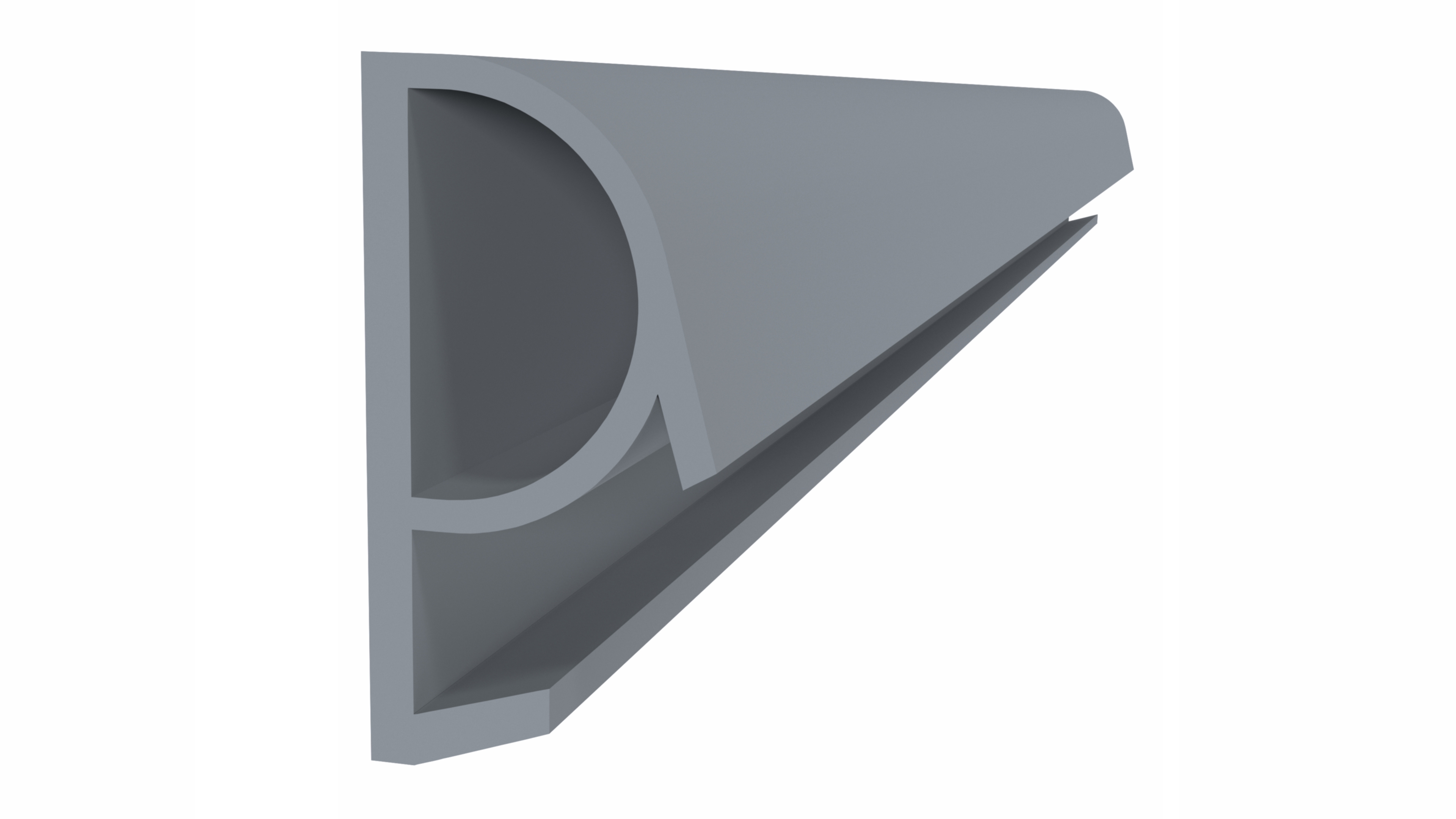 Уплотнитель контурный для межкомнатных дверей ELEMENTIS, ТЭП, серый. Рис. 1 Уплотнитель контурный для межкомнатных дверей ELEMENTIS, ТЭП, серый. Рис. 1