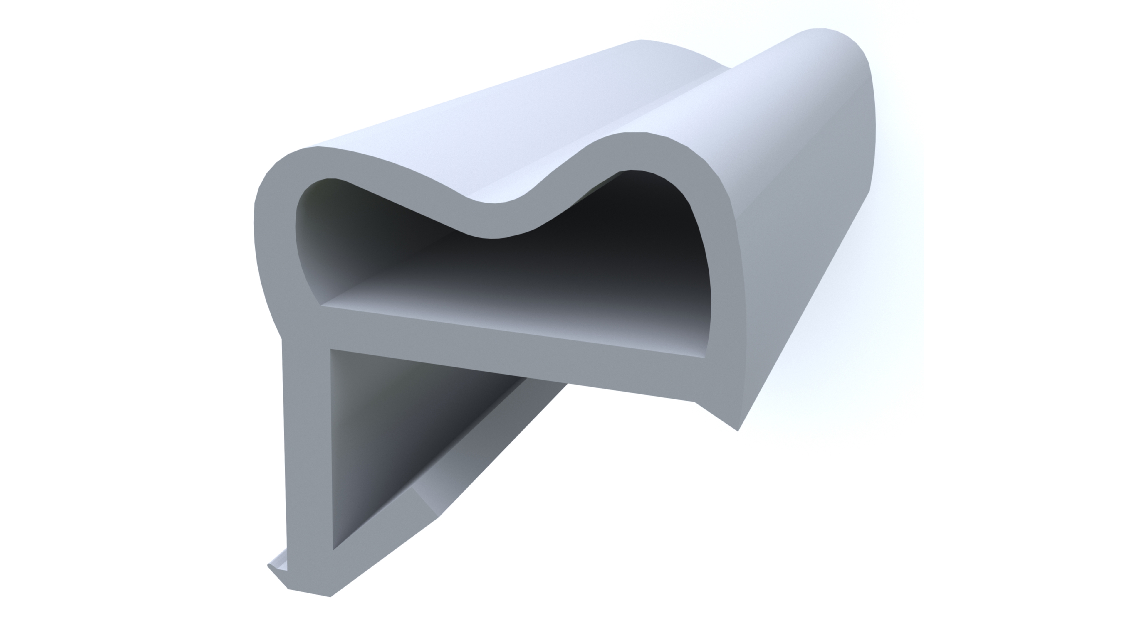 Уплотнитель контурный для межкомнатных дверей ELEMENTIS, ТЭП, светло-серый. Рис. 1 Уплотнитель контурный для межкомнатных дверей ELEMENTIS, ТЭП, светло-серый. Рис. 1