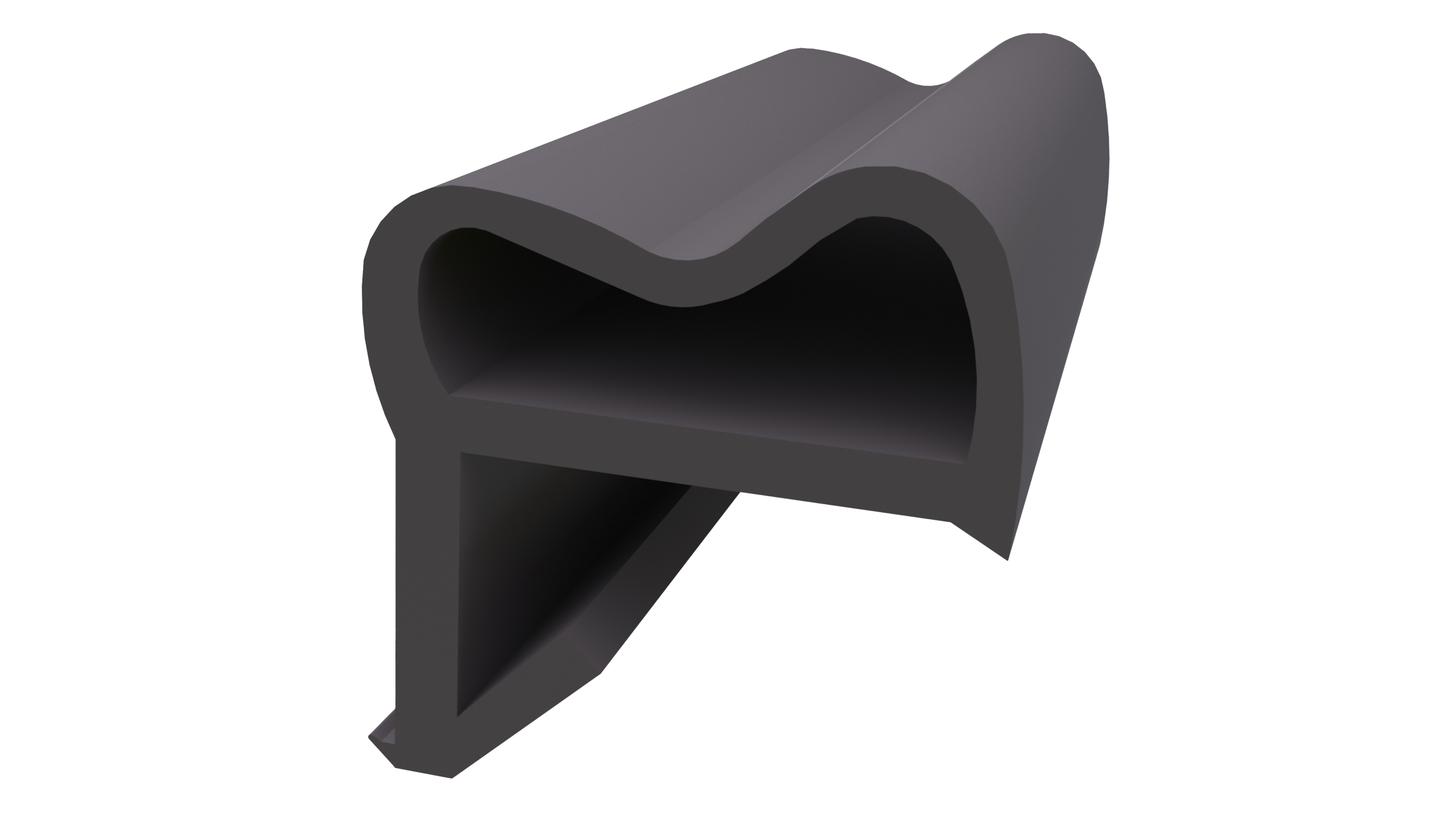 Уплотнитель контурный для межкомнатных дверей ELEMENTIS, ТЭП, темно-коричневый. Рис. 1