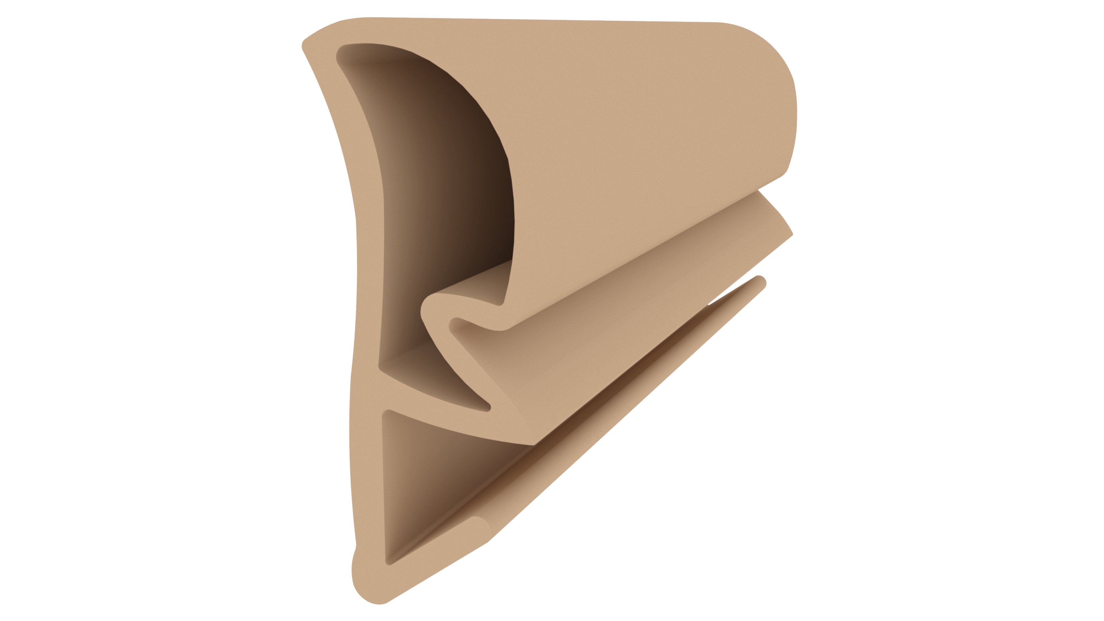 Уплотнитель контурный для межкомнатных дверей, ТЭП, бежевый. Рис. 1 Уплотнитель контурный для межкомнатных дверей, ТЭП, бежевый. Рис. 1