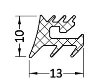 Уплотнитель наружный, черный. Рис. 1