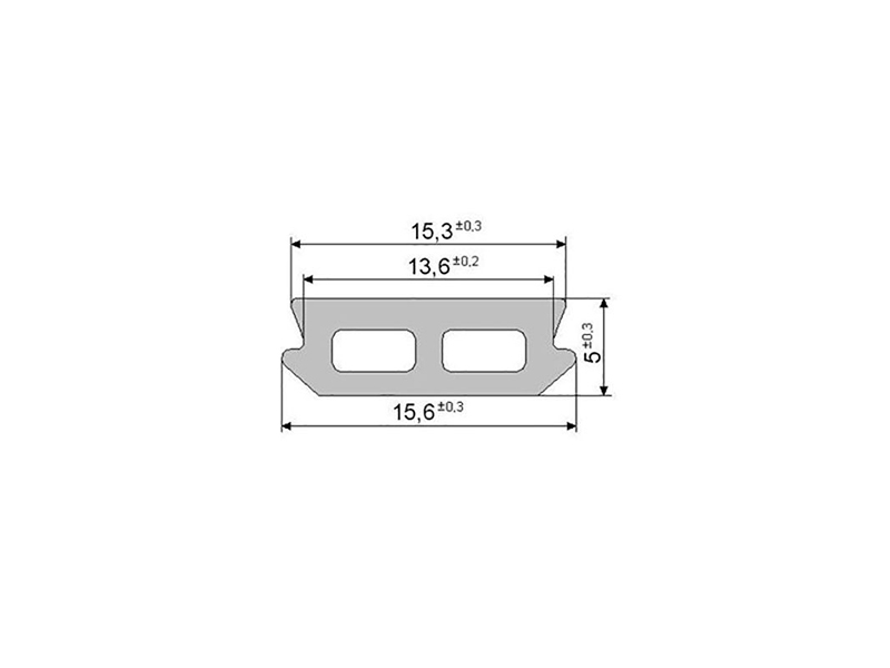 Уплотнитель паза рамы, черный. Рис. 1
