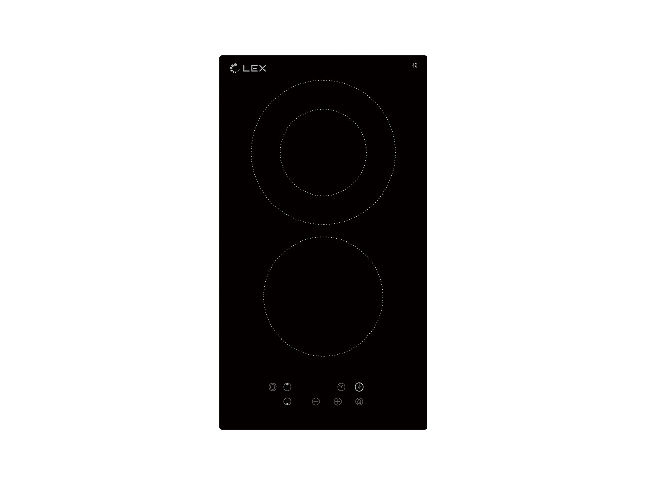 Варочная панель электрическа EVH 321 BL, черный. Рис. 1