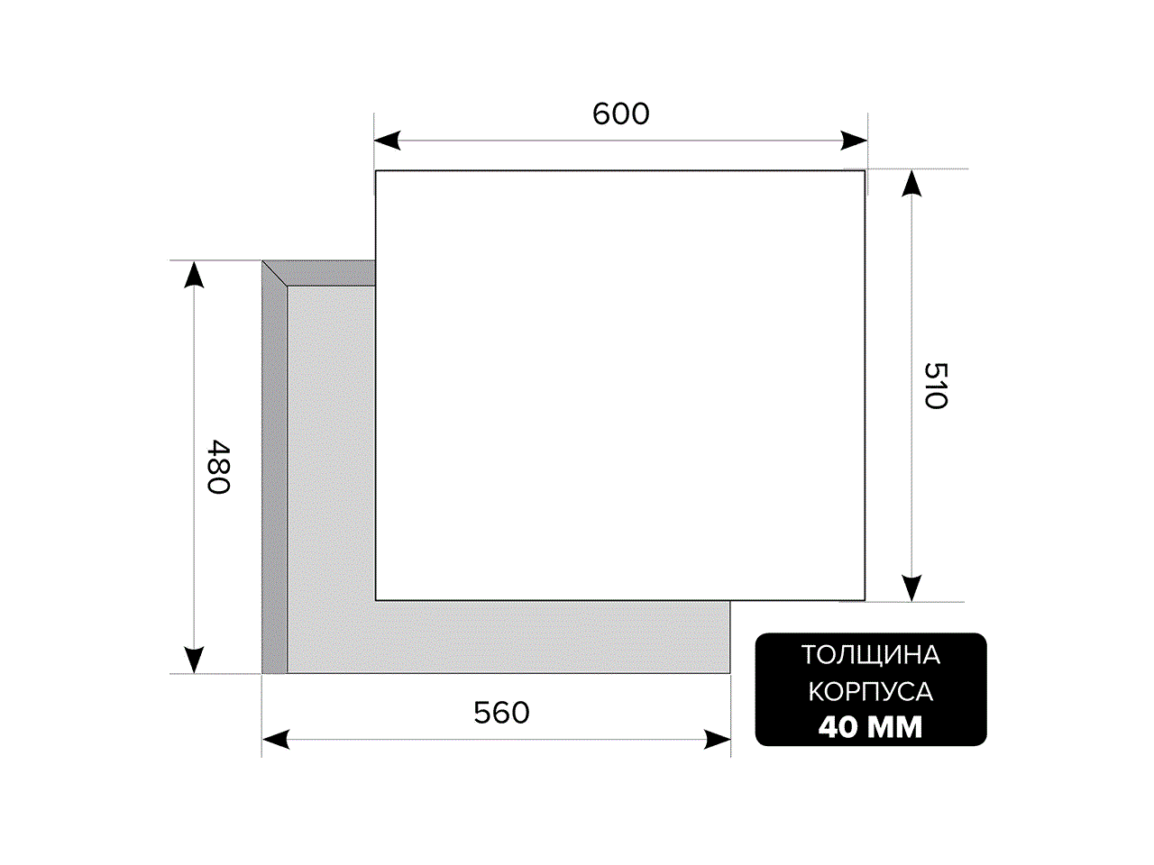 Варочная панель газовая GVS 640 IX, нержавейка. Рис. 2