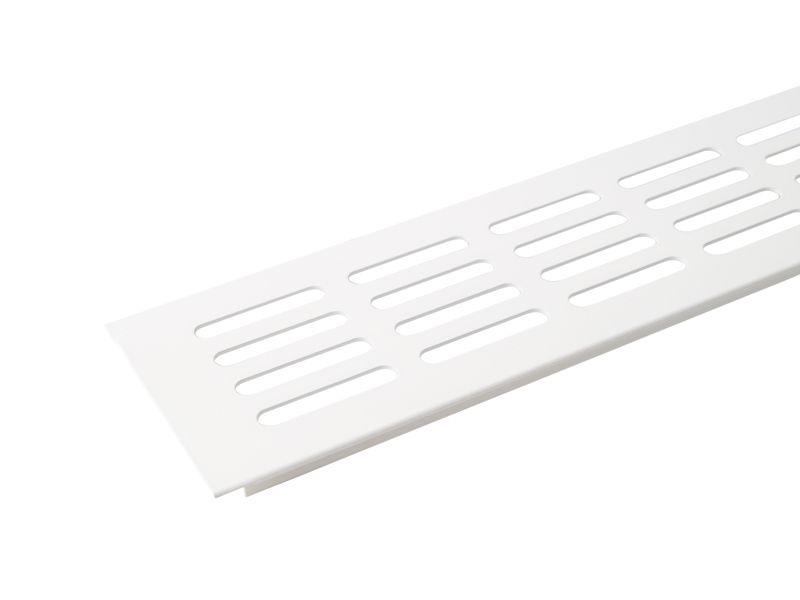 Вентиляционная алюм. решетка Bauset д/подоконника 800 /80 мм бел.. Рис. 2