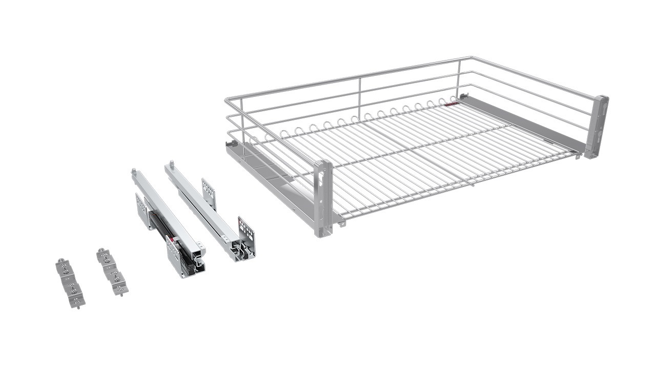 Выдвижная корзина Firmax Smartline в базу 600 мм. Рис. 1