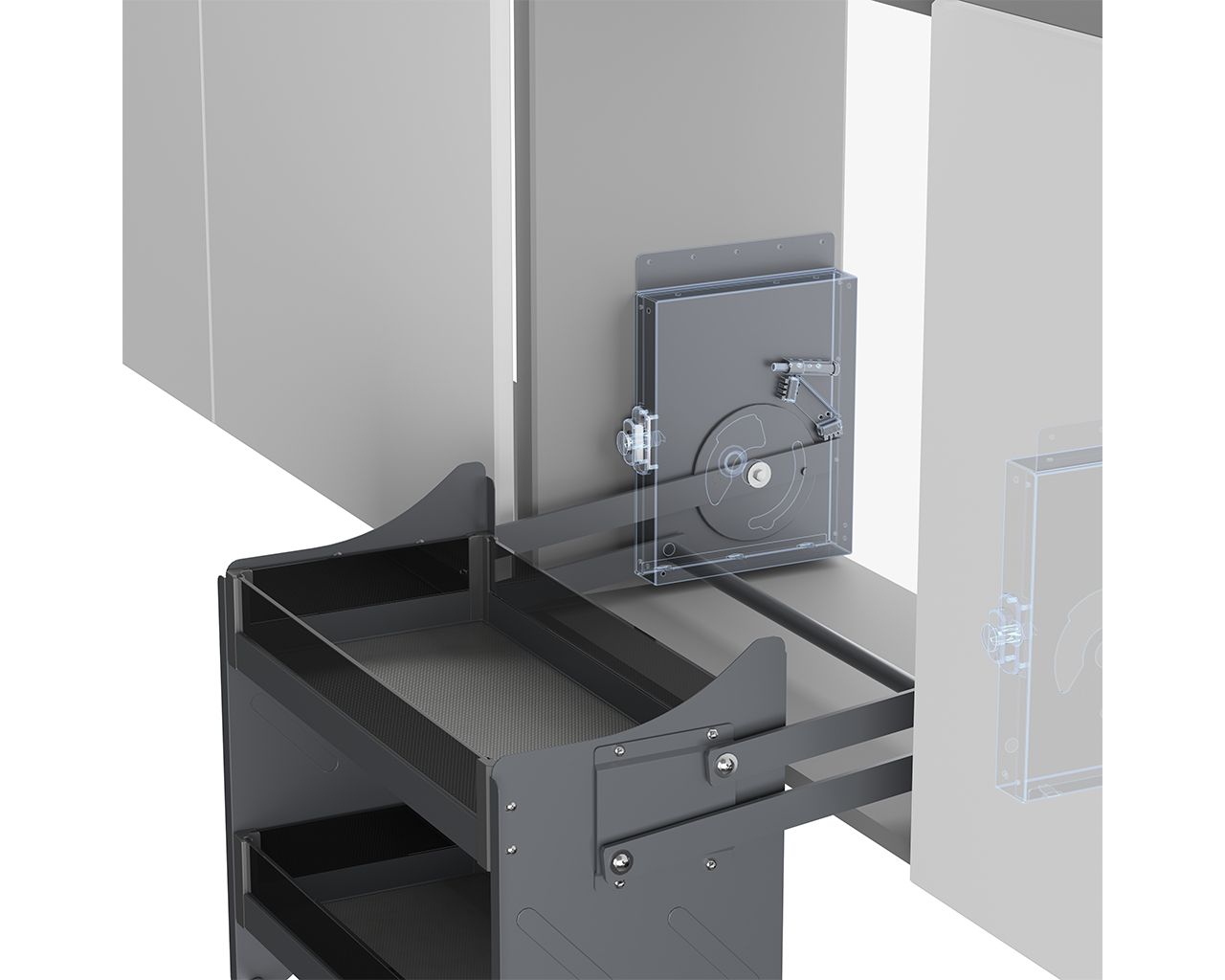 Выдвижная полка Lift-up Firmax DANA в верхнюю базу 900 мм. Рис. 3