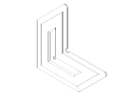 Выравнивающий уголок для рамы ALM280111, алюминий. Рис. 1 Выравнивающий уголок для рамы ALM280111, алюминий. Рис. 1