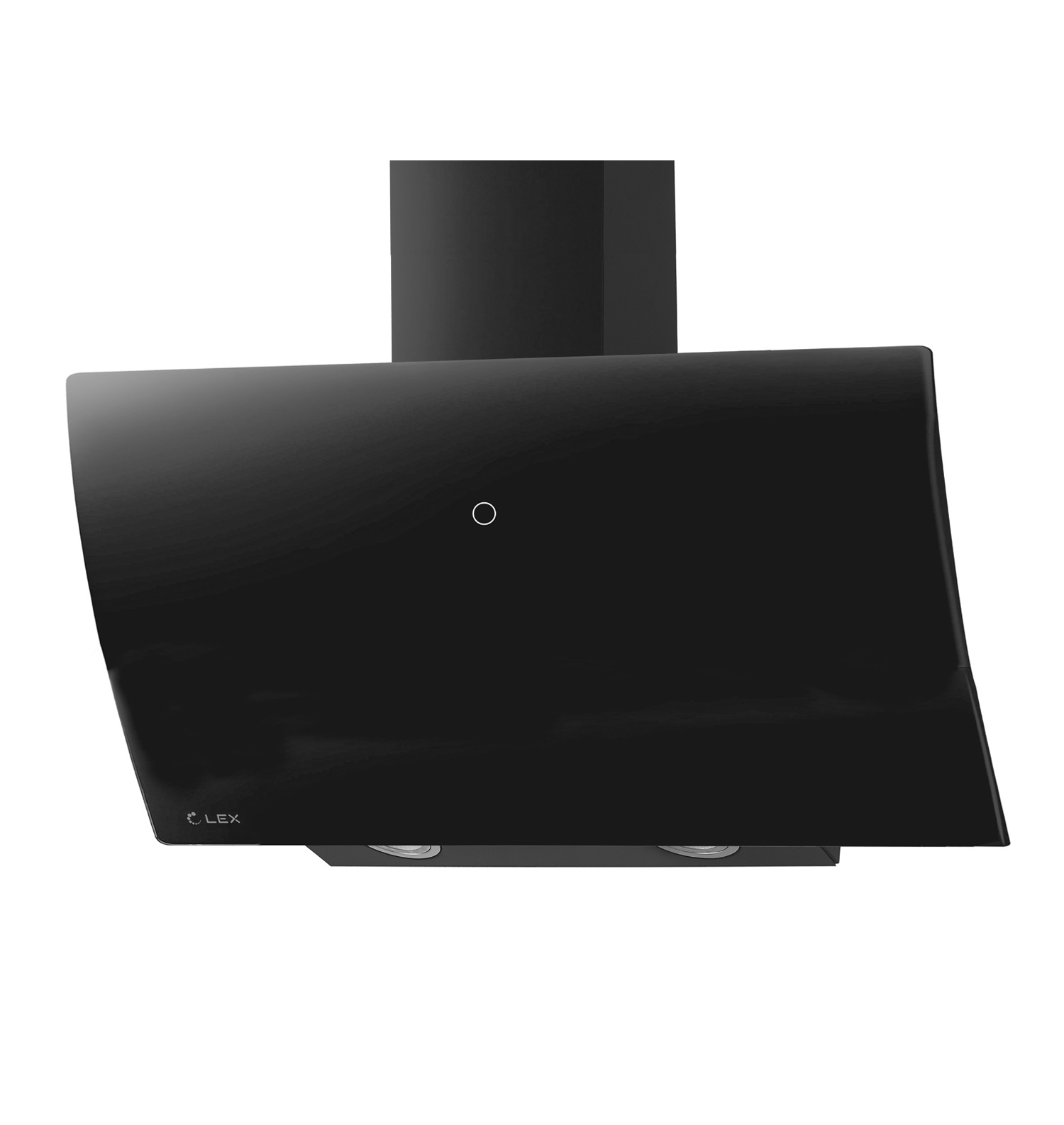 Вытяжка наклонная PLAZA GS 900 BLACK, ширина 900 мм, черный. Рис. 1