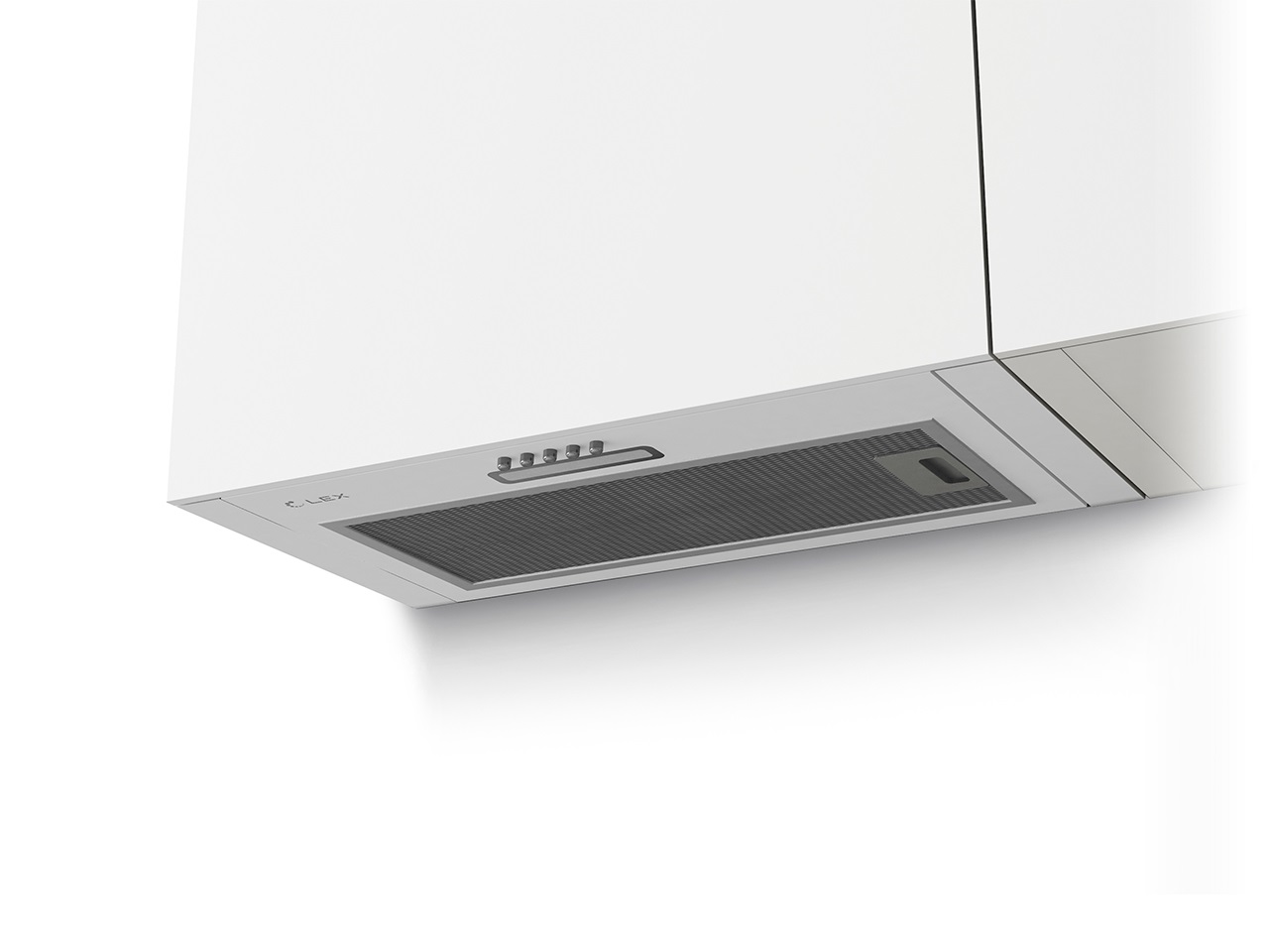 Вытяжка встраиваемая GS BLOC LIGHT 600 WHITE, ширина 506 мм, белый