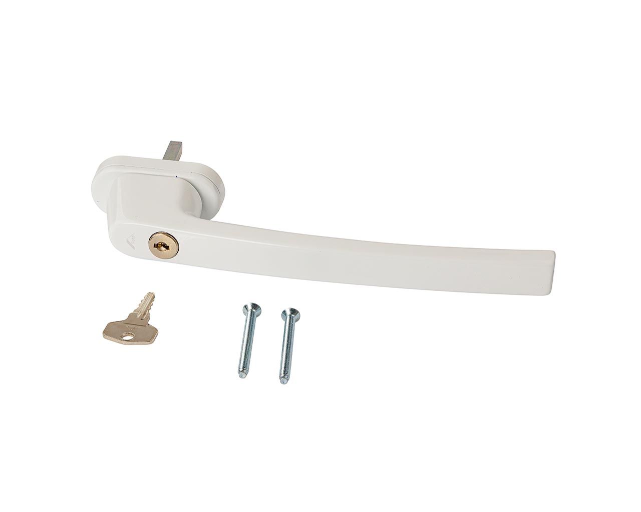 Внутренняя ручка, 200 мм, с ключем Roto R07.2 транспортный белый, штифт 43мм. Рис. 2 Внутренняя ручка, 200 мм, с ключем Roto R07.2 транспортный белый, штифт 43мм. Рис. 2