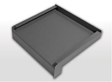 заглушка алюминиевая на отлив CLASSIC, 210мм  правая, RAL 7016 MAT