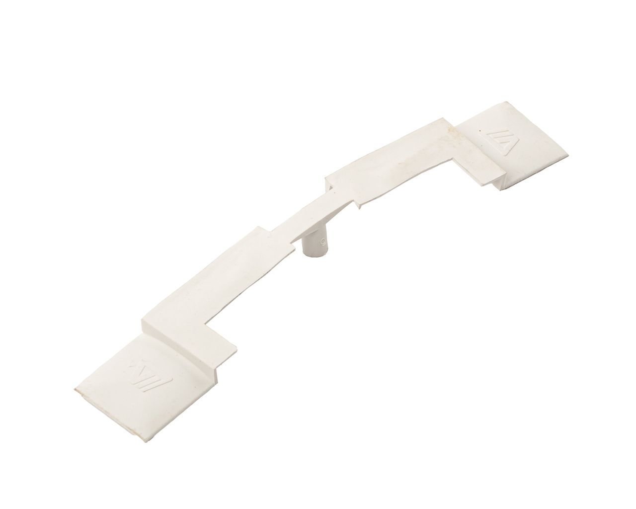 Заглушка концевая на штульповую створку, ширина паза 4-5 мм, пластик, белый. Рис. 1