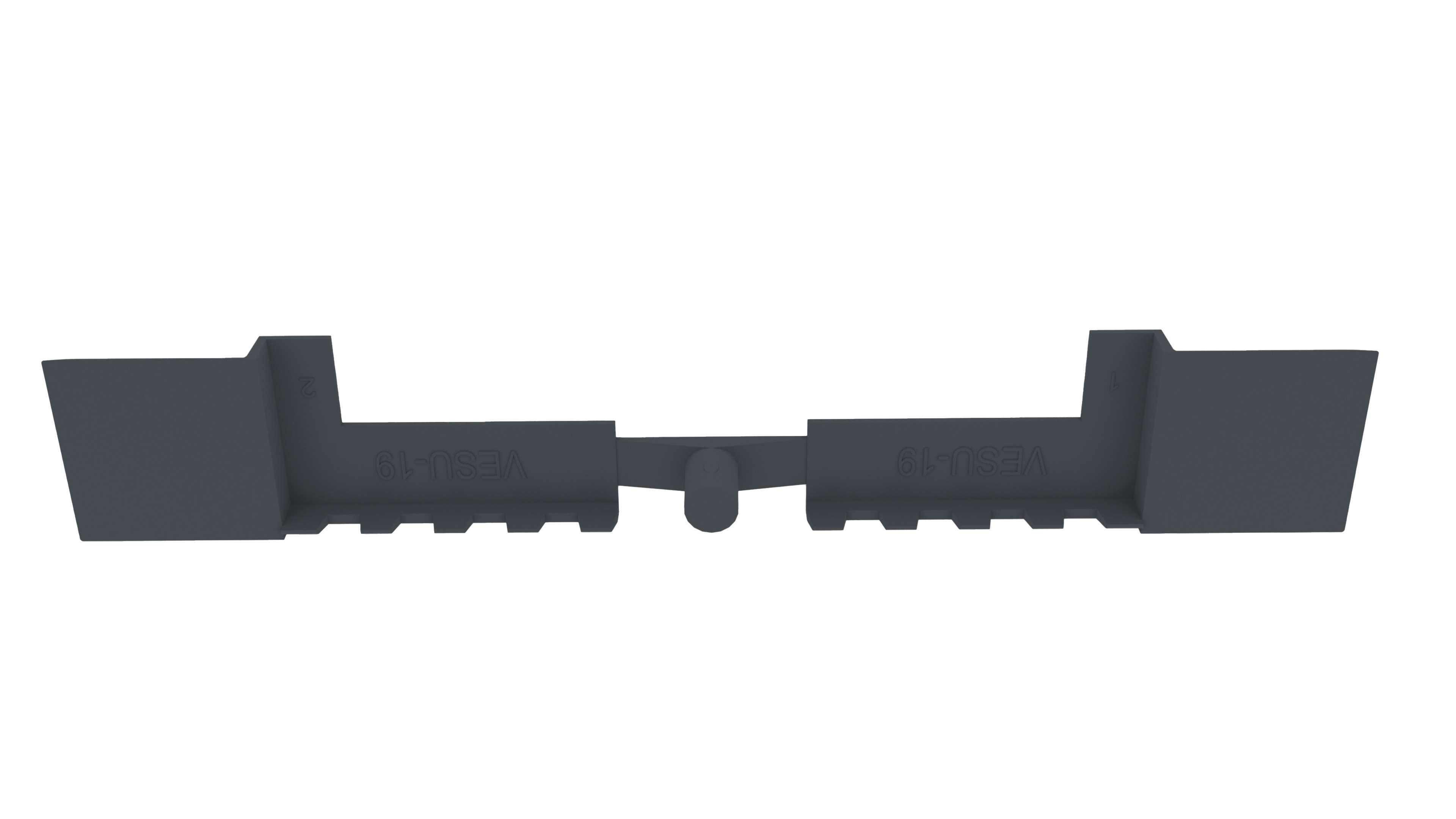 Заглушка концевая на штульповую створку, ширина паза 4-5 мм, пластик, темный графит RAL 7024. Рис. 1 Заглушка концевая на штульповую створку, ширина паза 4-5 мм, пластик, темный графит RAL 7024. Рис. 1