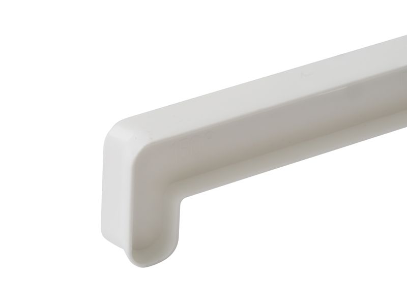 Заглушка стыковочная 150/180 градусов для подоконника В-40 /700мм/ белая. Рис. 1