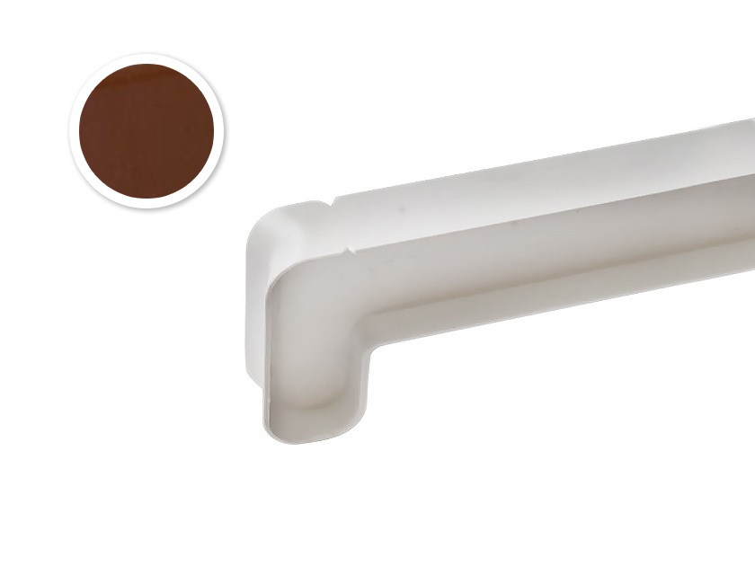 Заглушка стыковочная 90/135 градусов для подоконника В-40 /700мм/ золотой дуб. Рис. 1