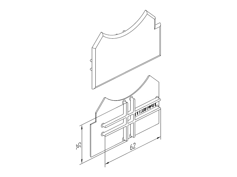 Заглушка торцевая. Рис. 1
