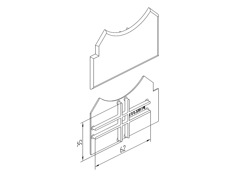 Заглушка торцевая. Рис. 1
