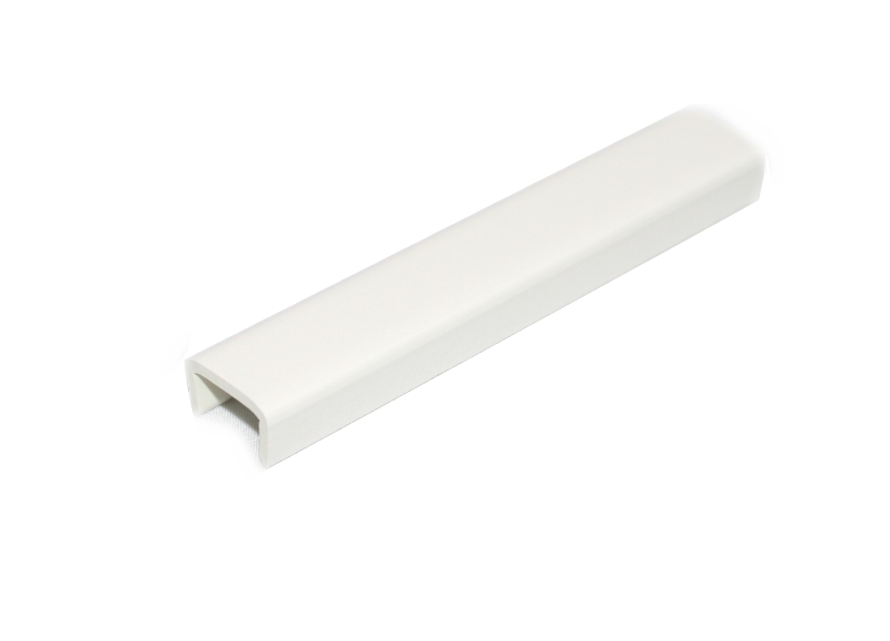 Заглушка торцевая цоколя ПВХ пластик Белый L=100 мм FIRMAX. Рис. 1