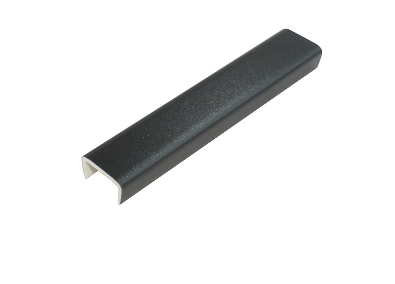 Заглушка торцевая цоколя ПВХ пластик Графит зернистый L=150 мм FIRMAX. Рис. 1