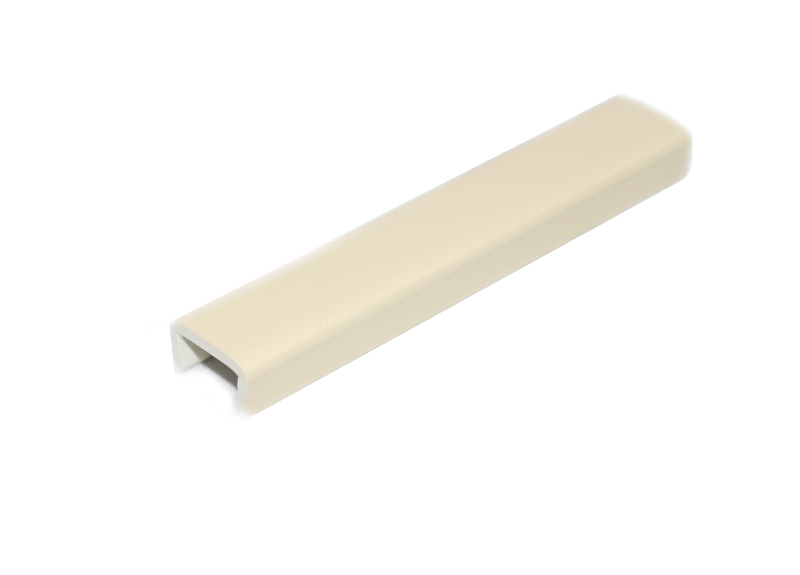 Заглушка торцевая цоколя ПВХ пластик Ваниль L=100 мм FIRMAX. Рис. 1