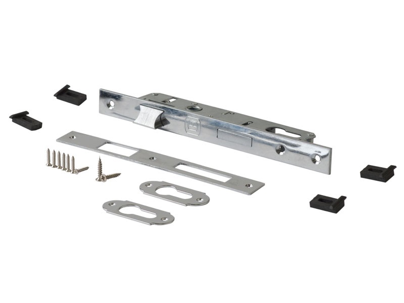 Замок ELEMENTIS с защелкой для алюминиевых дверей, без ПЦ, с накладкой, 1153/F23/20/85/8. Рис. 1